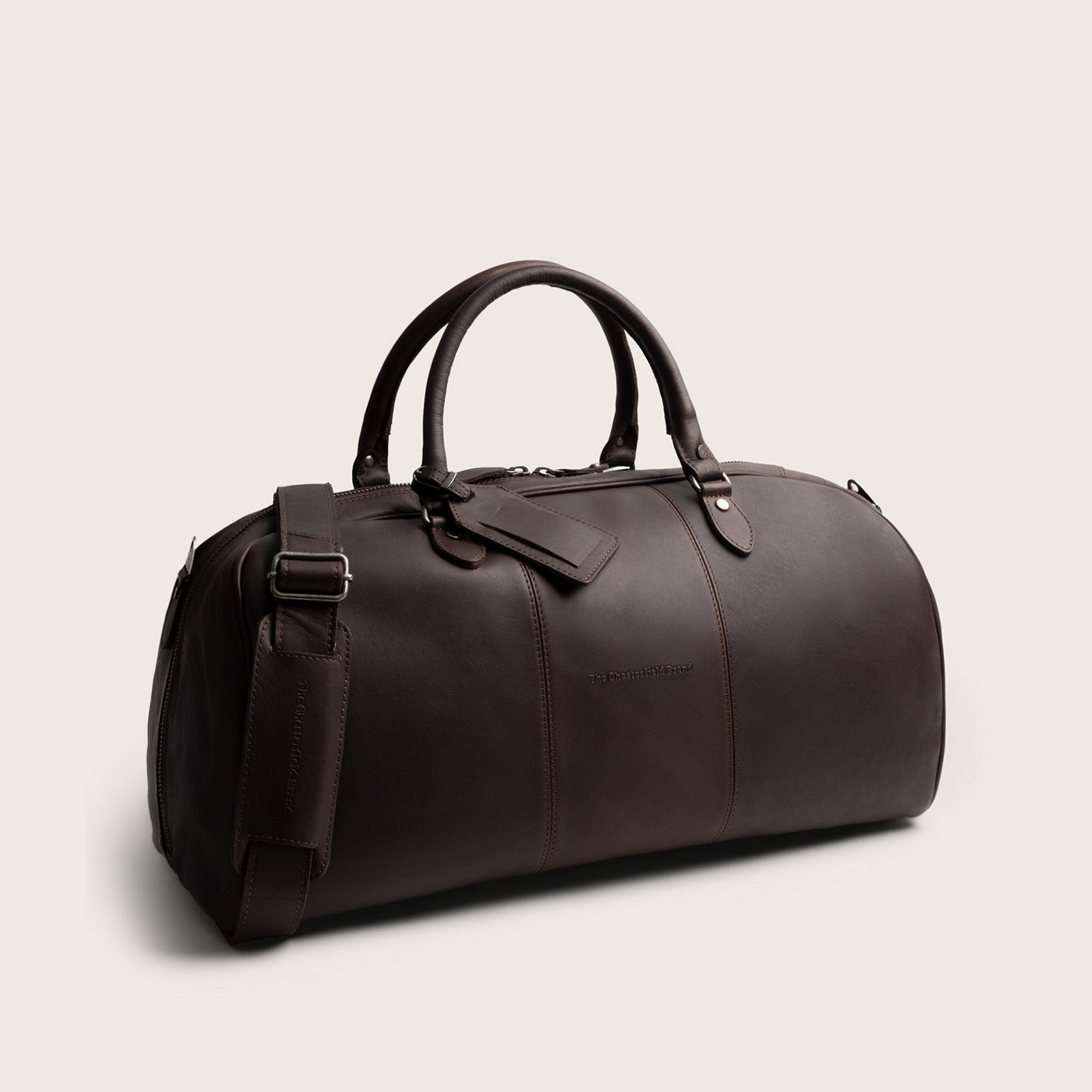 Leren Weekendtas Bruin William-II