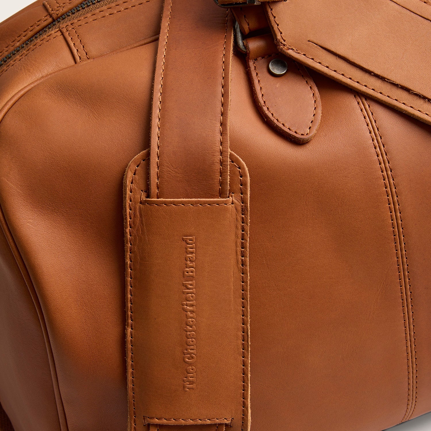Leren Weekendtas Cognac William-II