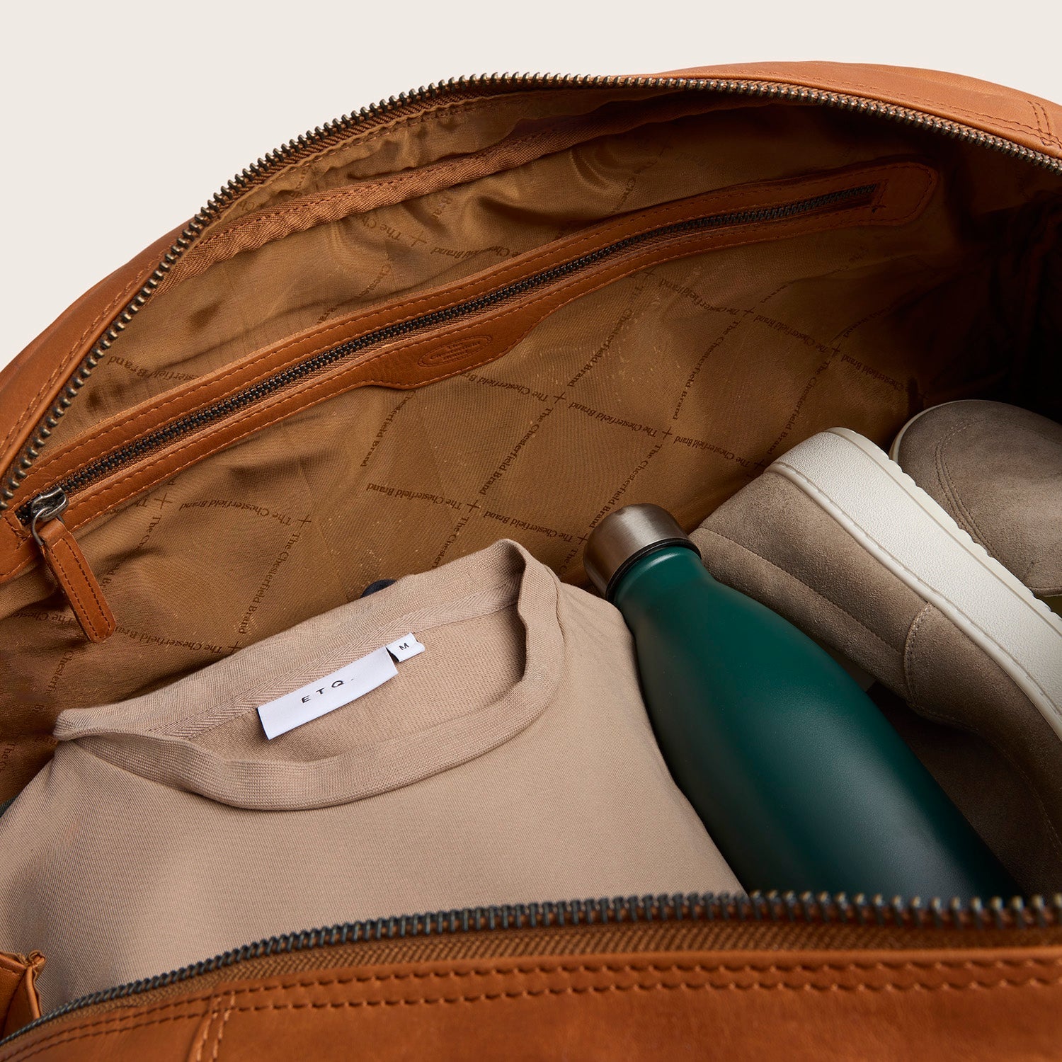 Leren Weekendtas Cognac William-II