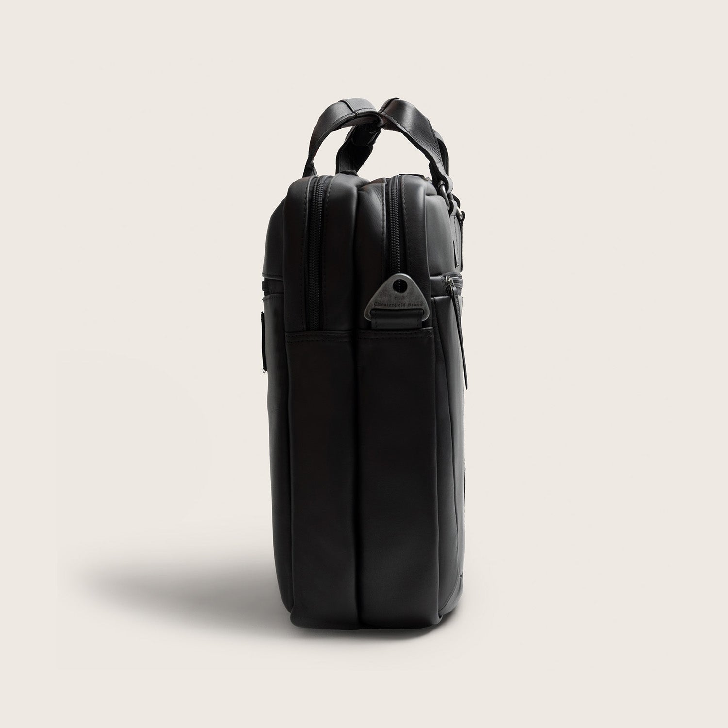 Leren Laptoptas Zwart Seth