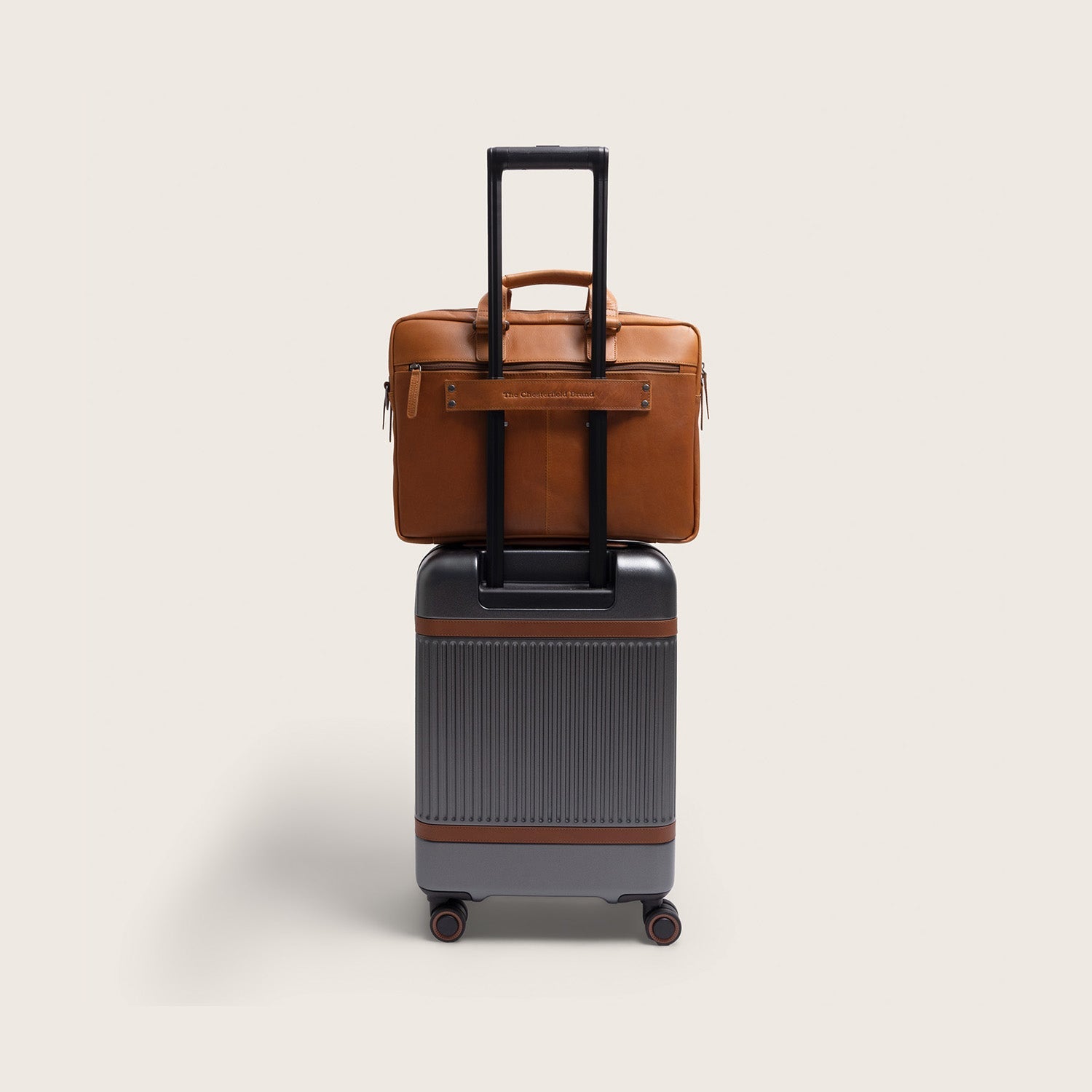 Leren Laptoptas Cognac Seth