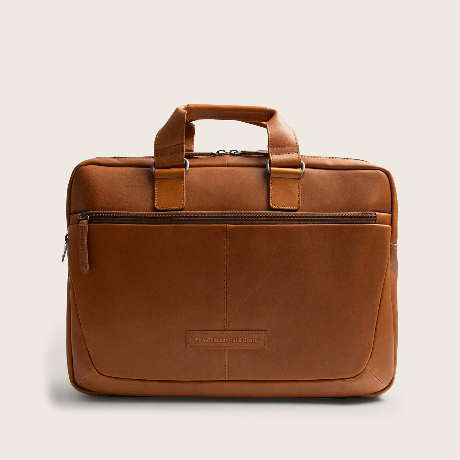 Leren Laptoptas Cognac Seth