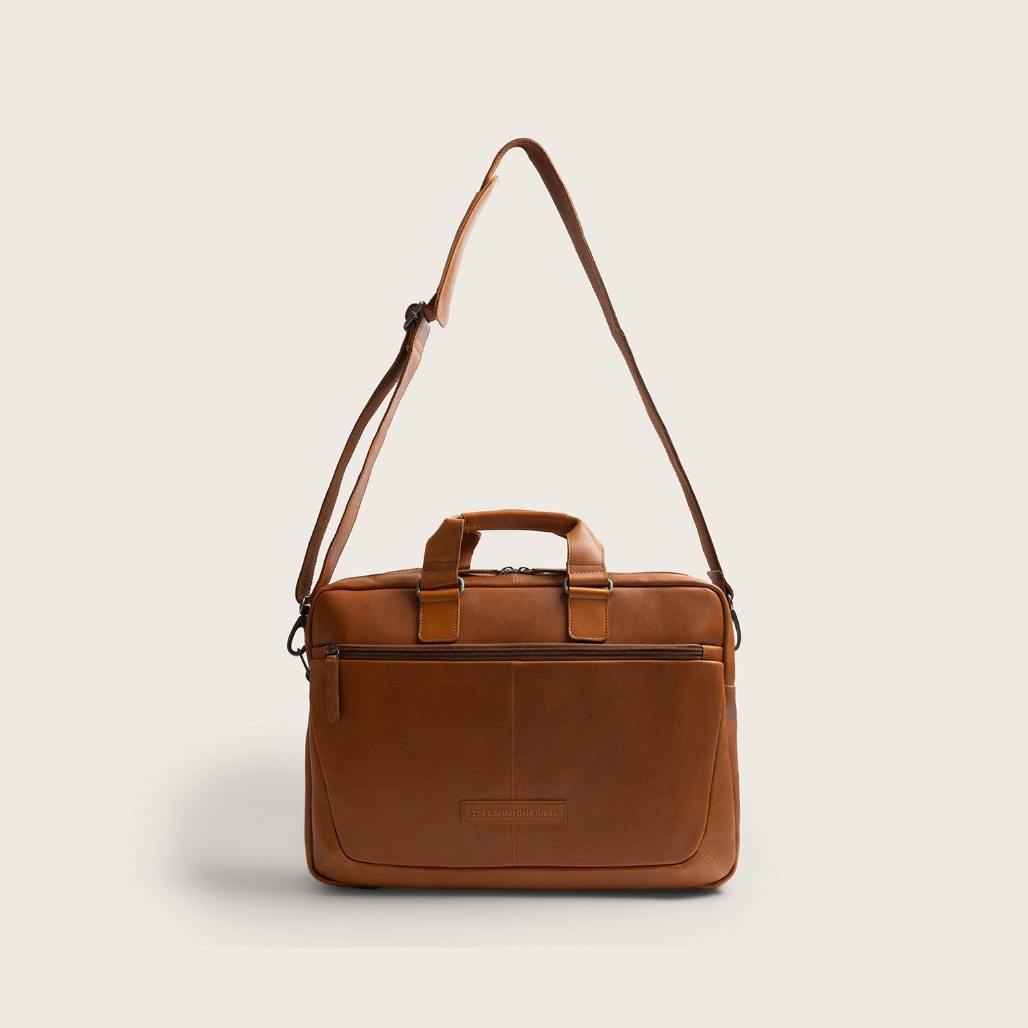 Leren Laptoptas Cognac Seth