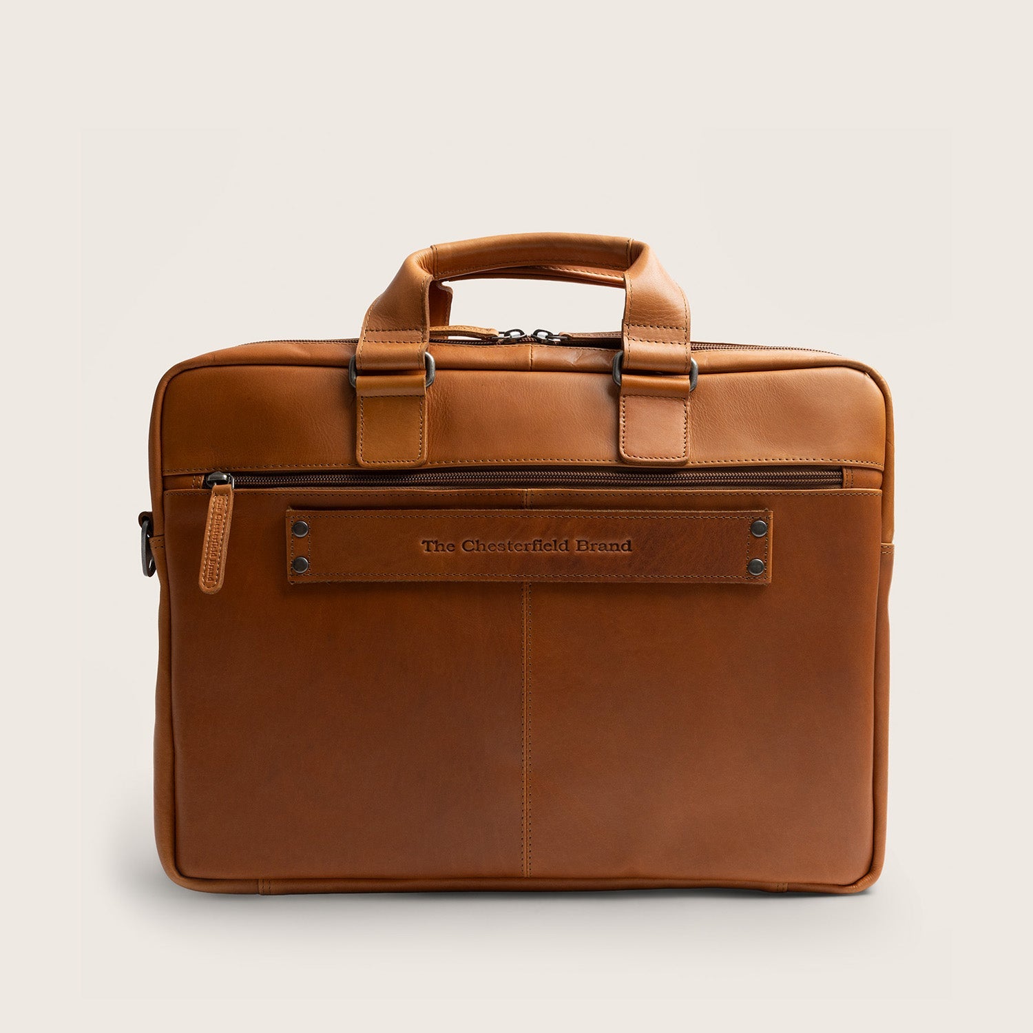 Leren Laptoptas Cognac Seth