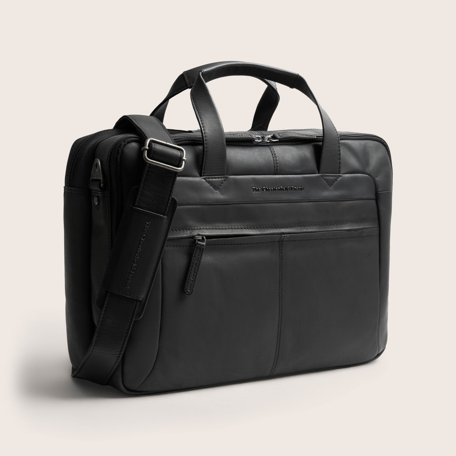 Leren Laptoptas Zwart Ryan