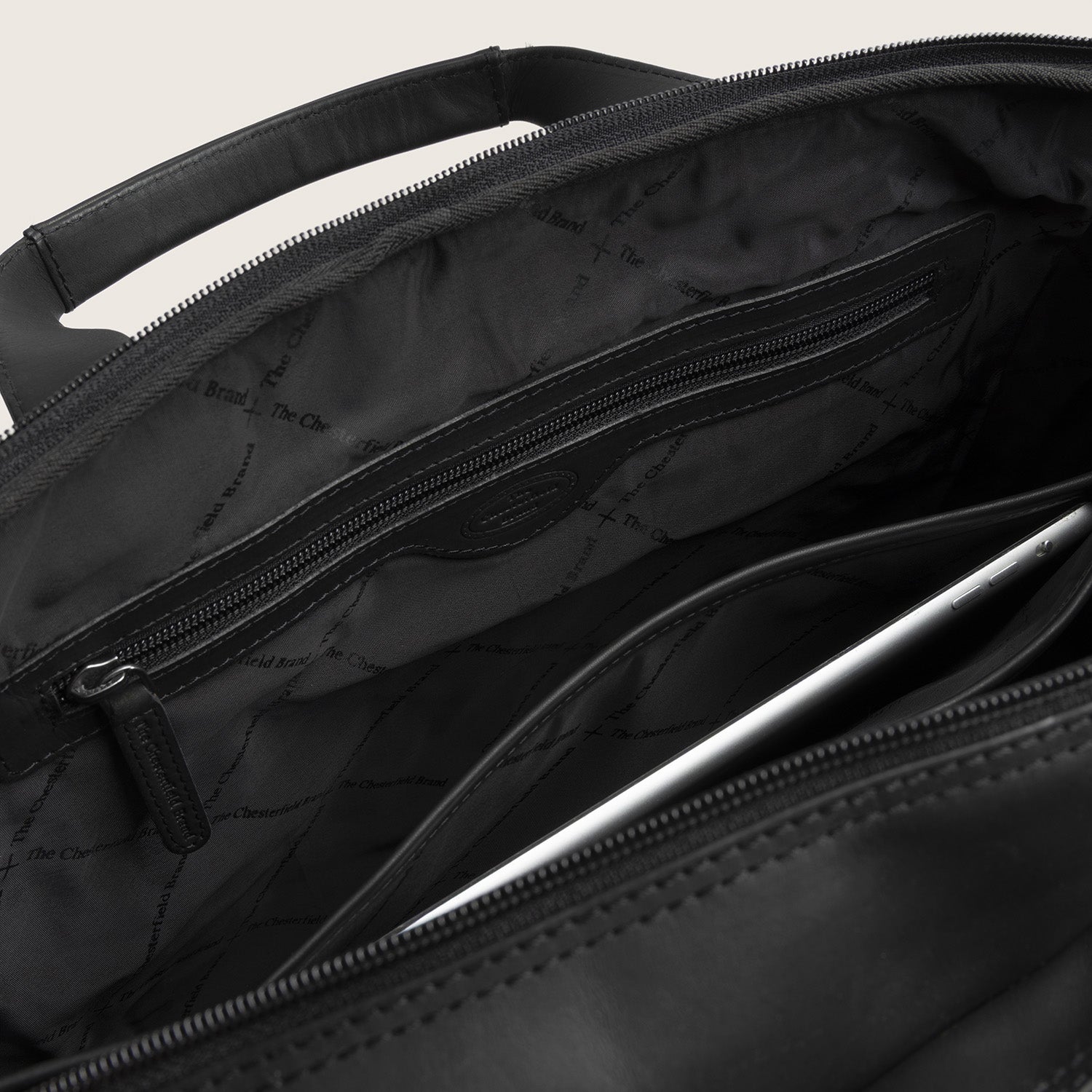 Leren Laptoptas Zwart Ryan