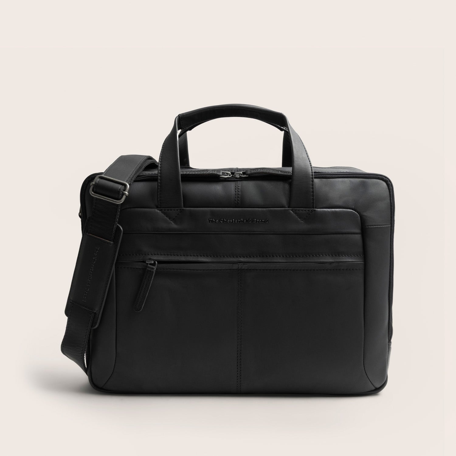 Leren Laptoptas Zwart Ryan