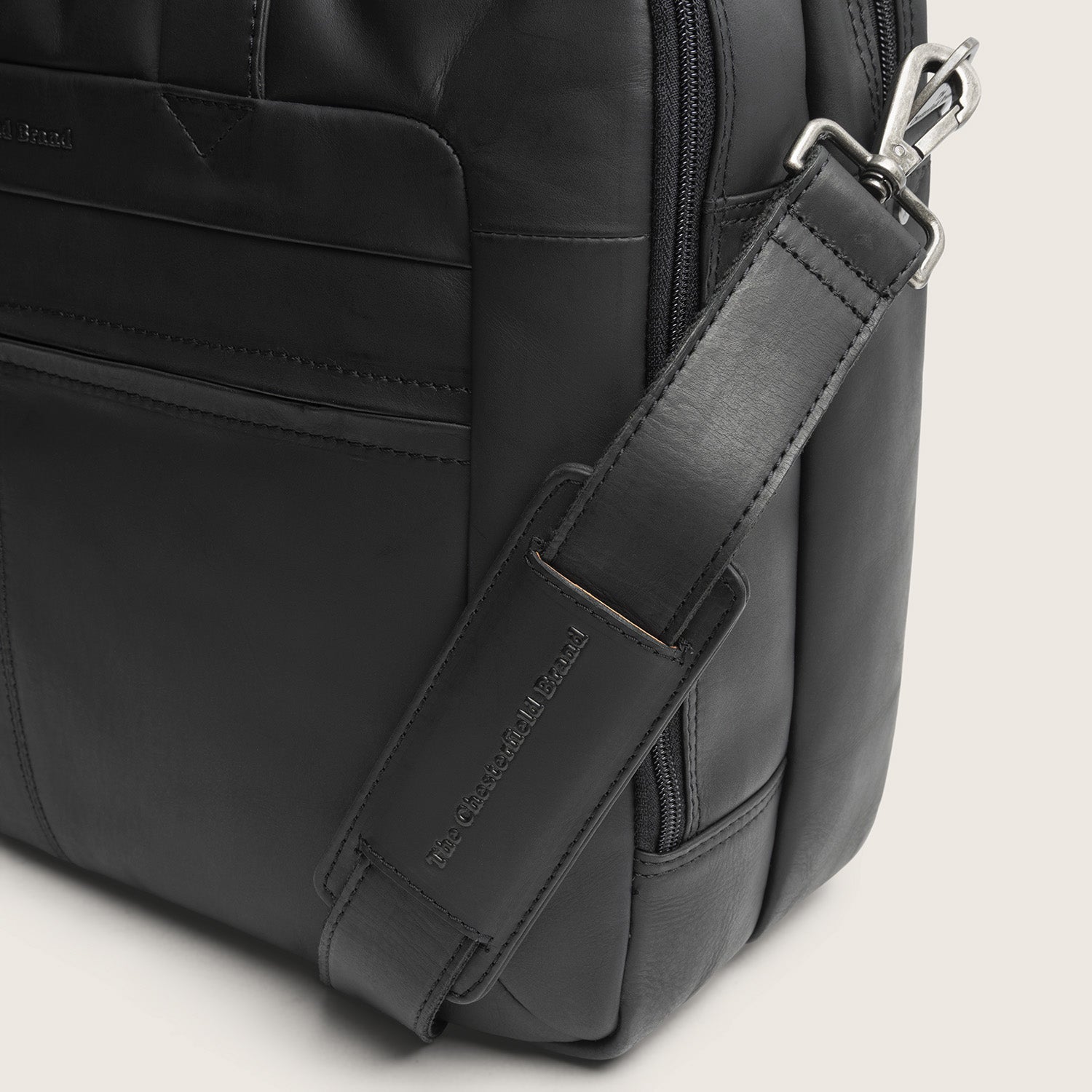 Leren Laptoptas Zwart Ryan