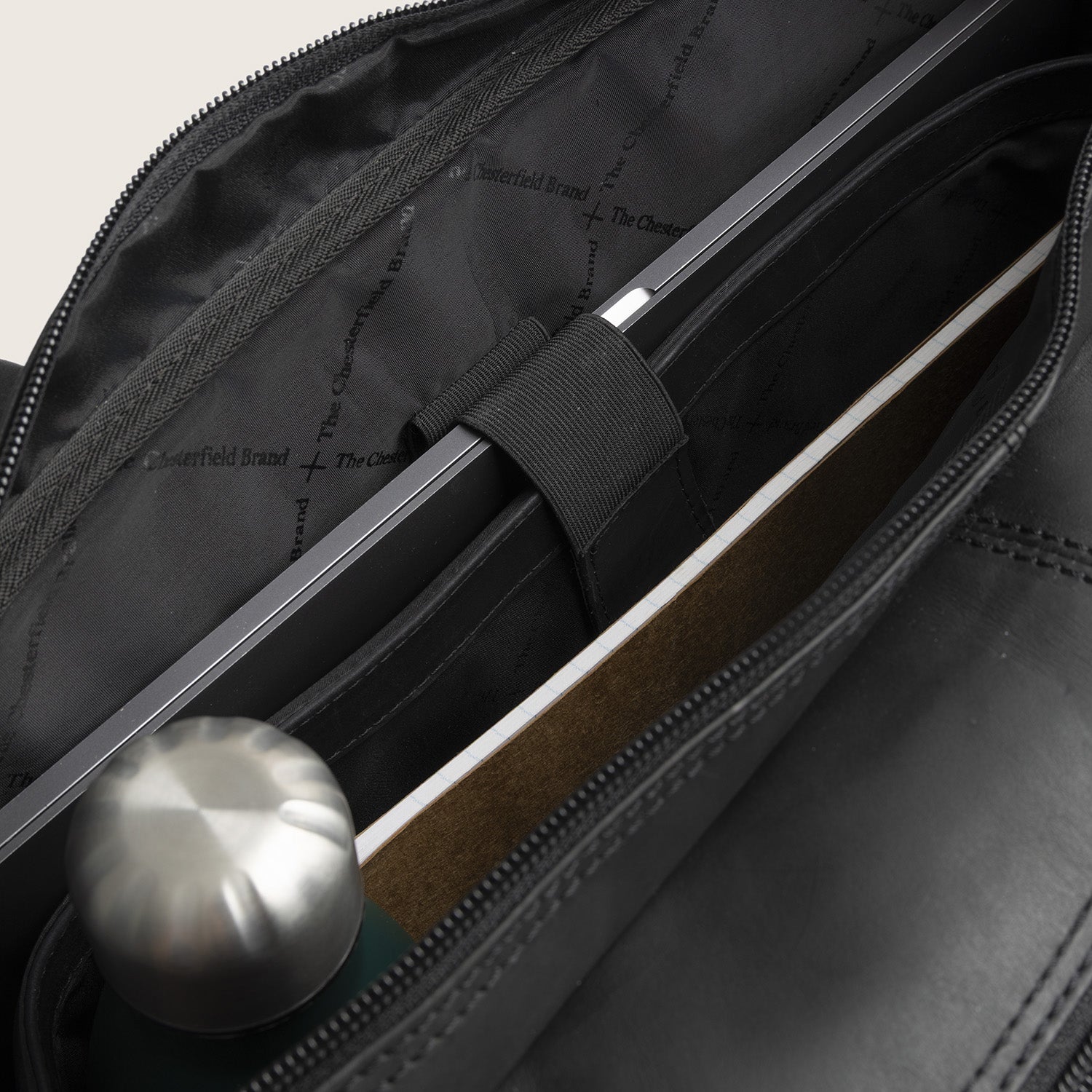 Leren Laptoptas Zwart Ryan