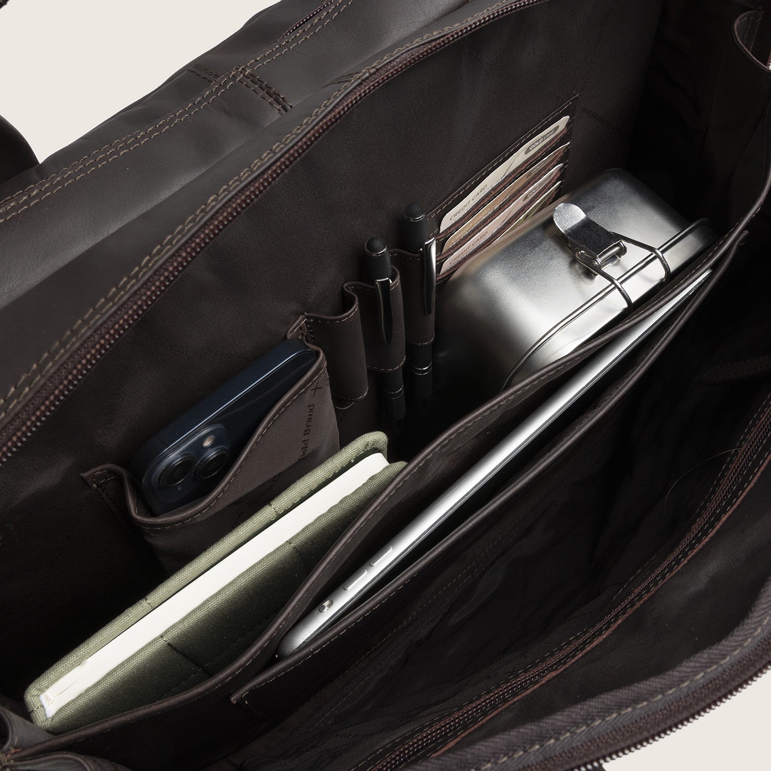 Leren Laptoptas Bruin Ryan