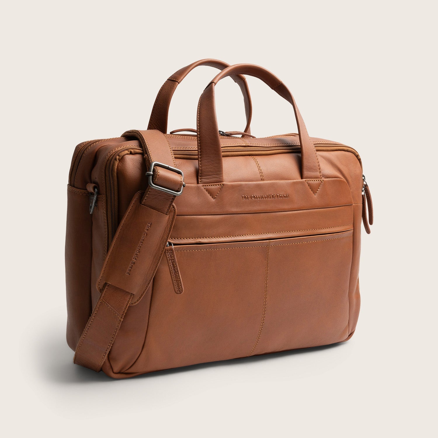 Leren Laptoptas Cognac Ryan
