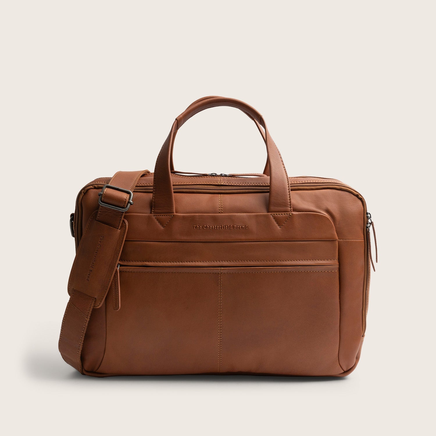 Leren Laptoptas Cognac Ryan