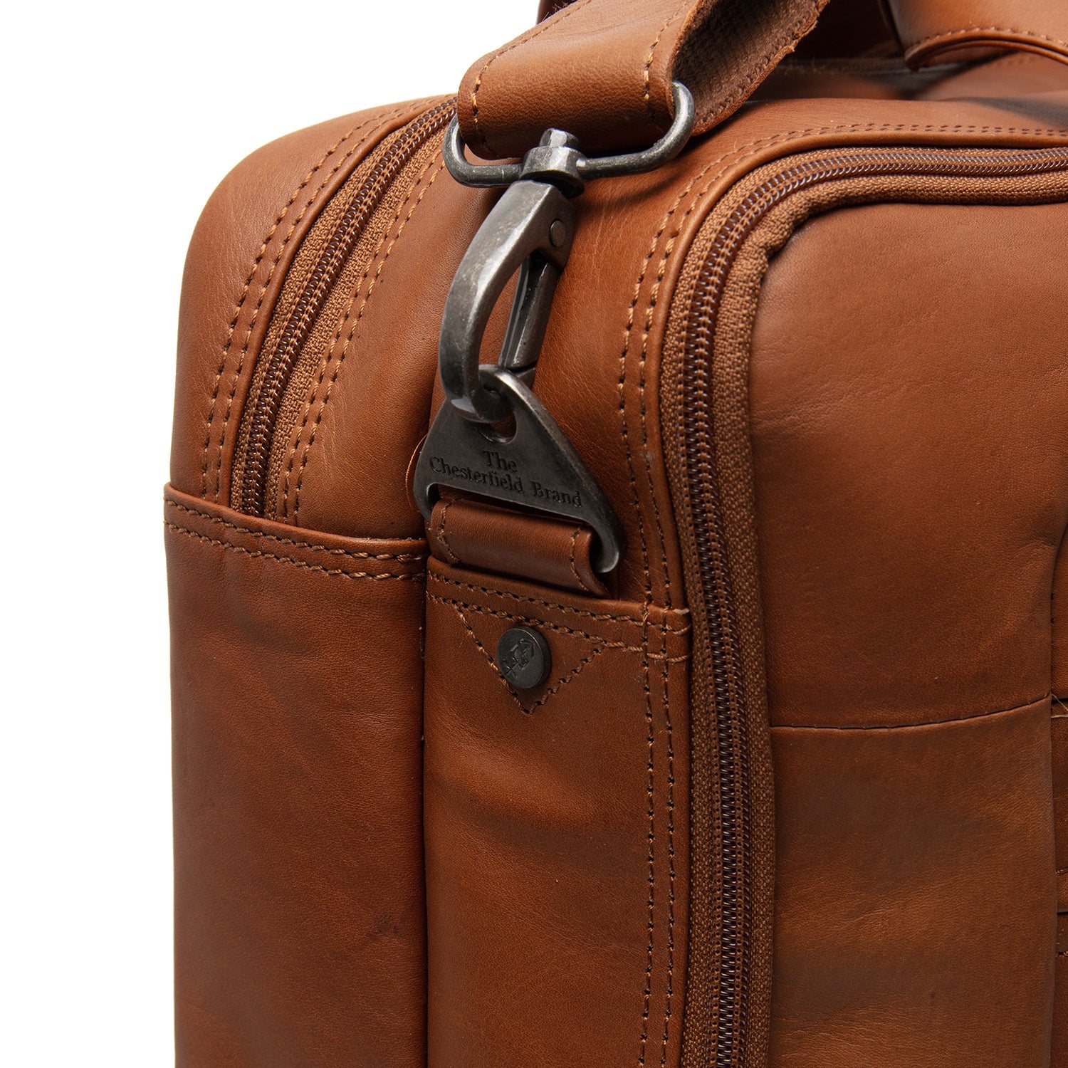 Leren Laptoptas - The Chesterfield Brand Ryan Cognac