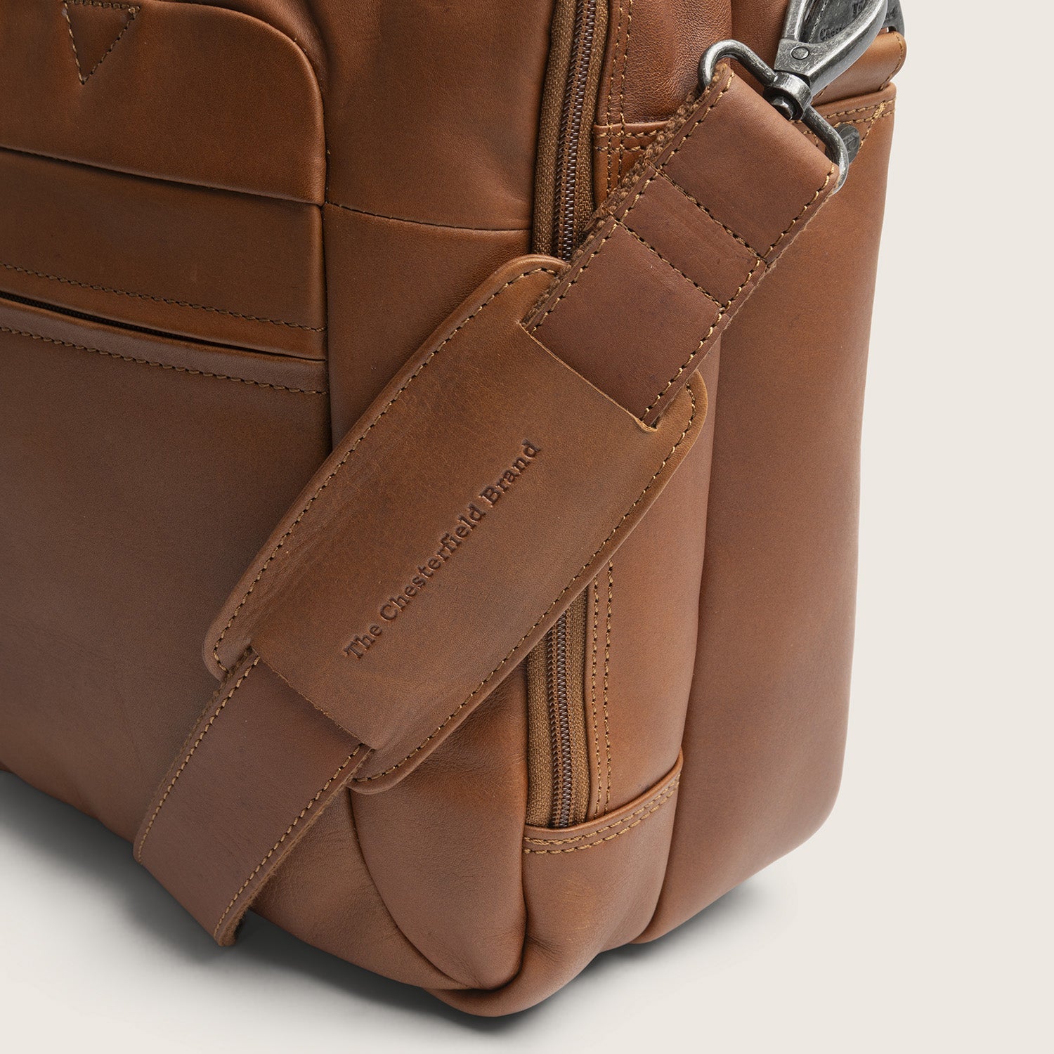 Leren Laptoptas Cognac Ryan