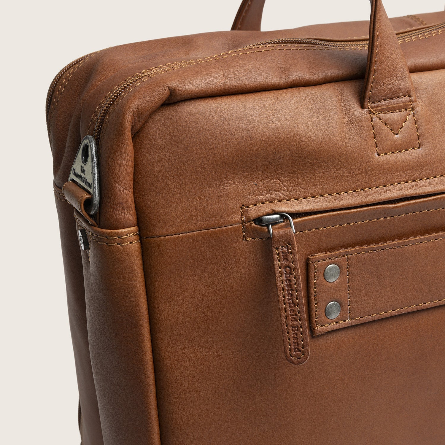 Leren Laptoptas Cognac Ryan