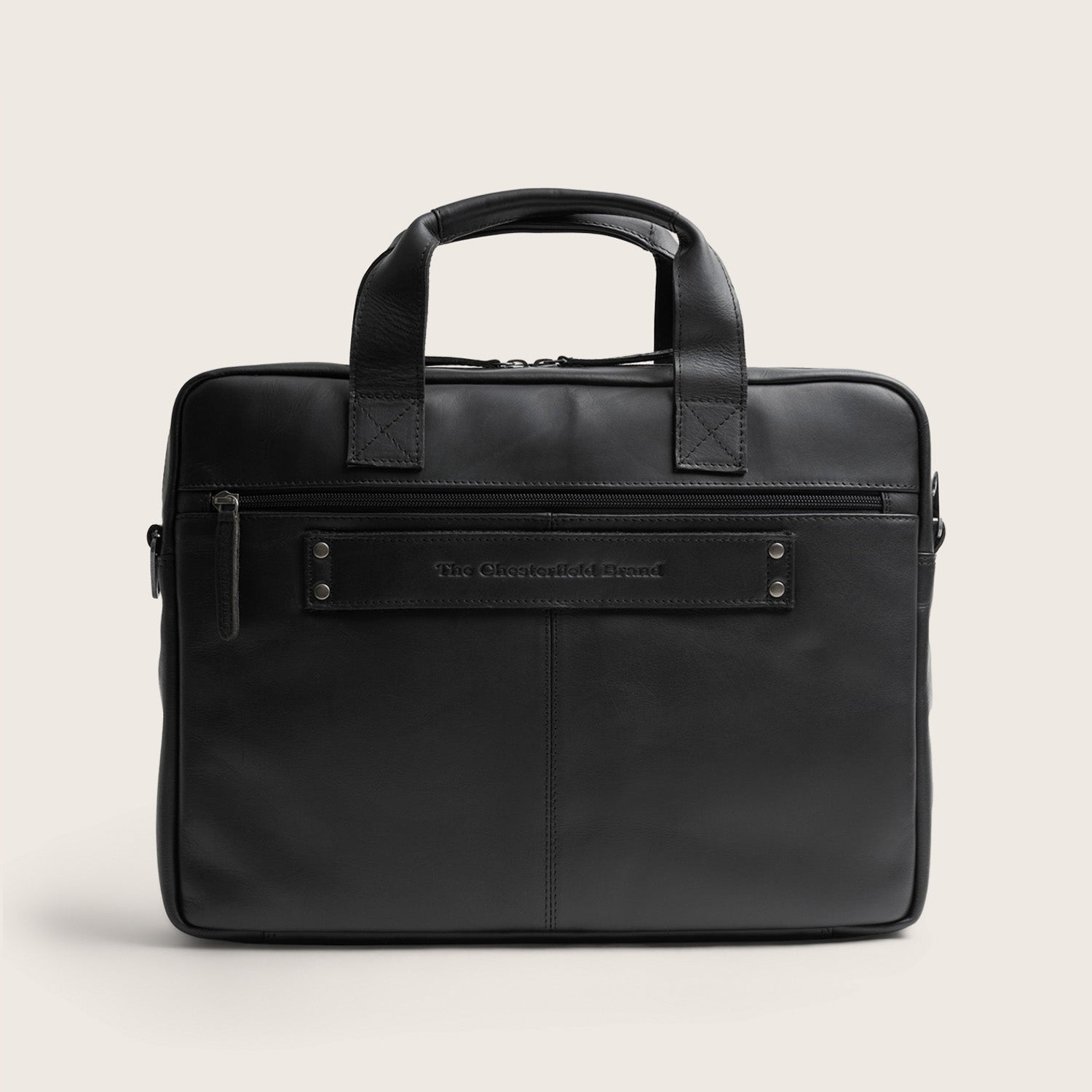 Leren Laptoptas Zwart Calvi