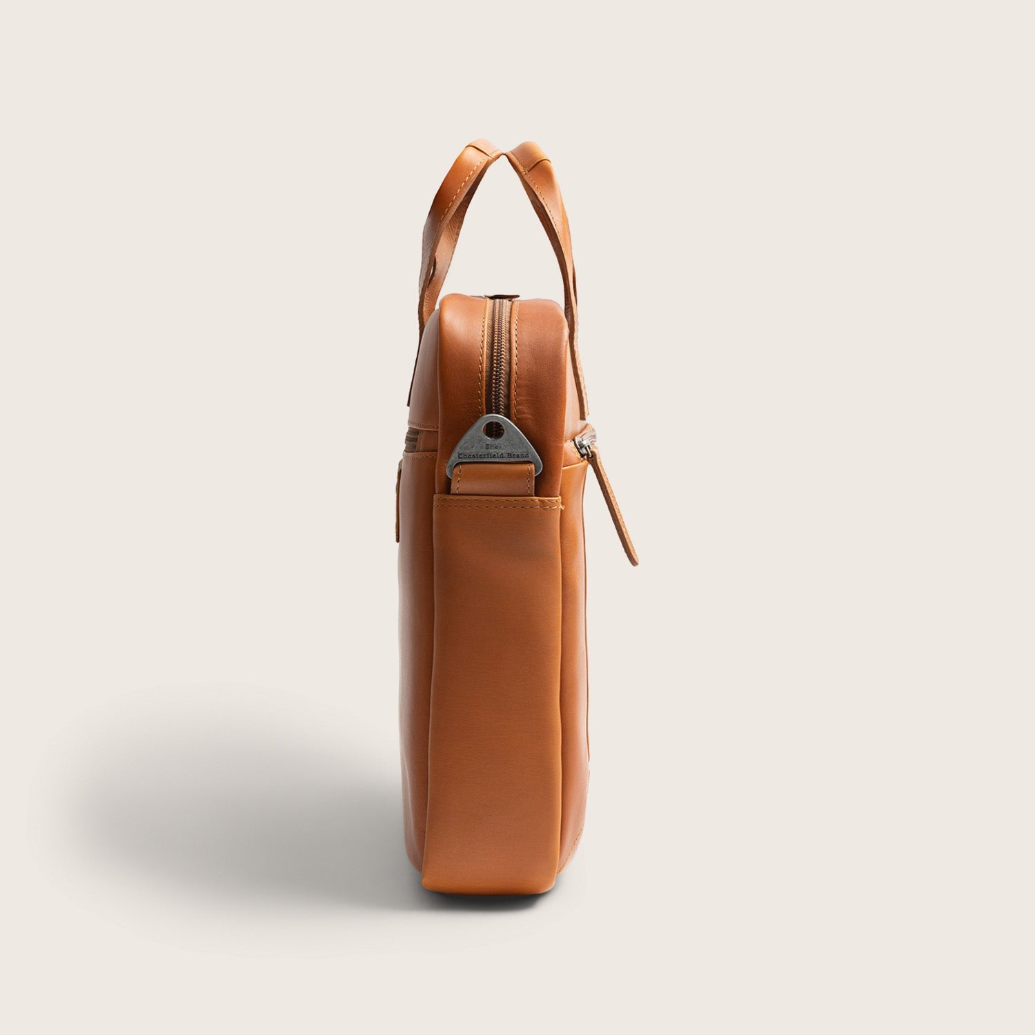 Leren Laptoptas Cognac Calvi