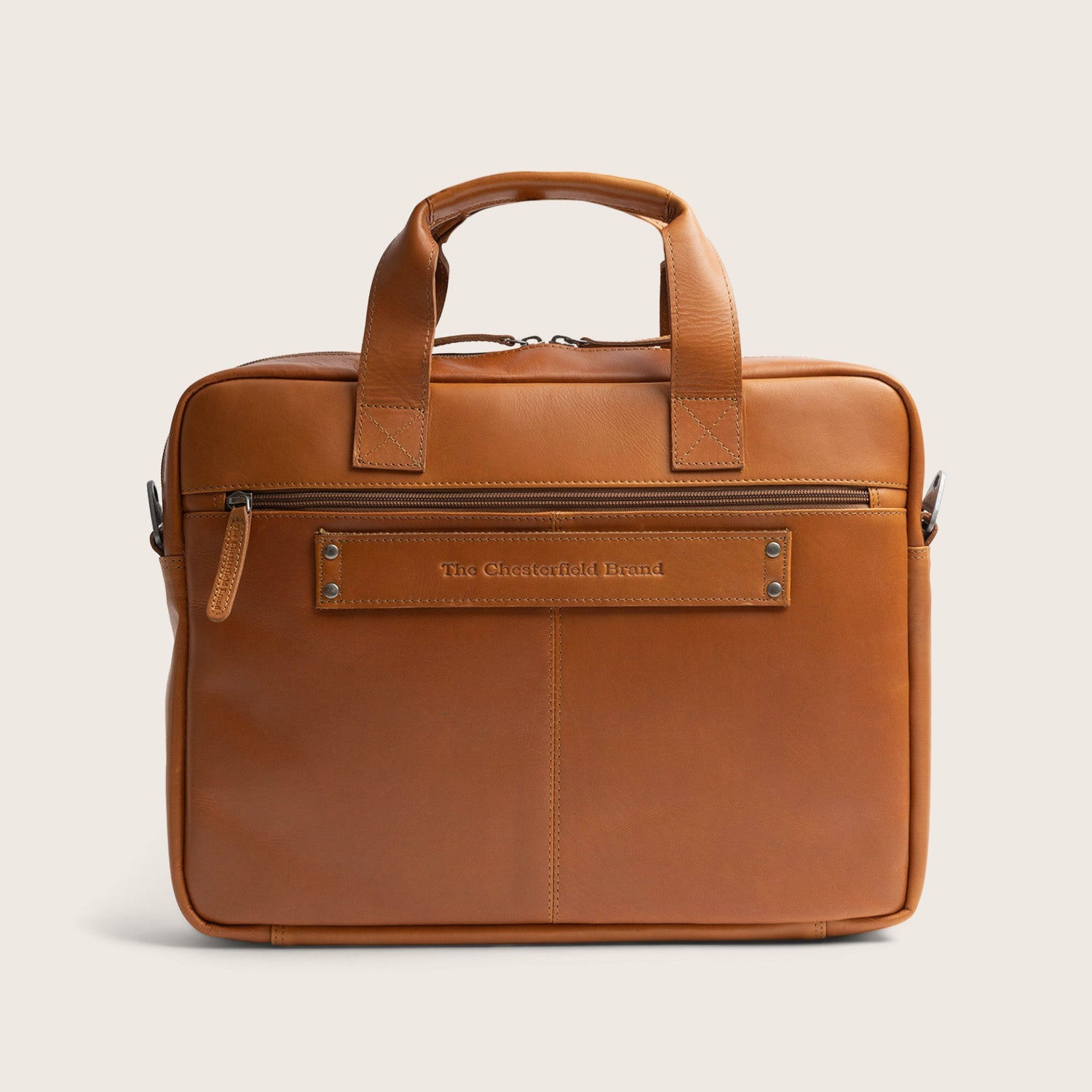 Leren Laptoptas Cognac Calvi
