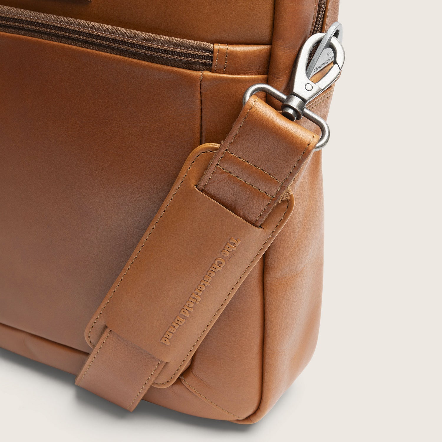 Leren Laptoptas Cognac Calvi