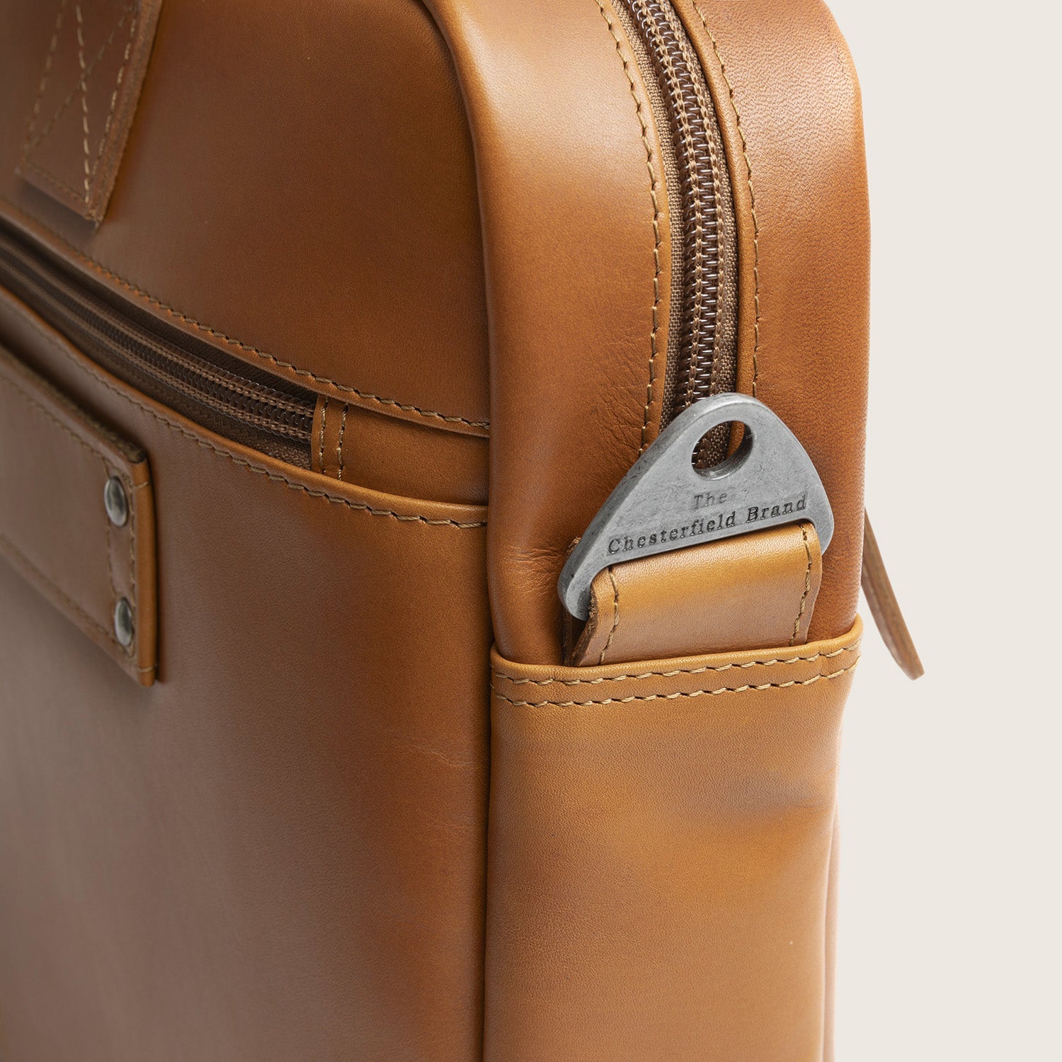 Leren Laptoptas Cognac Calvi