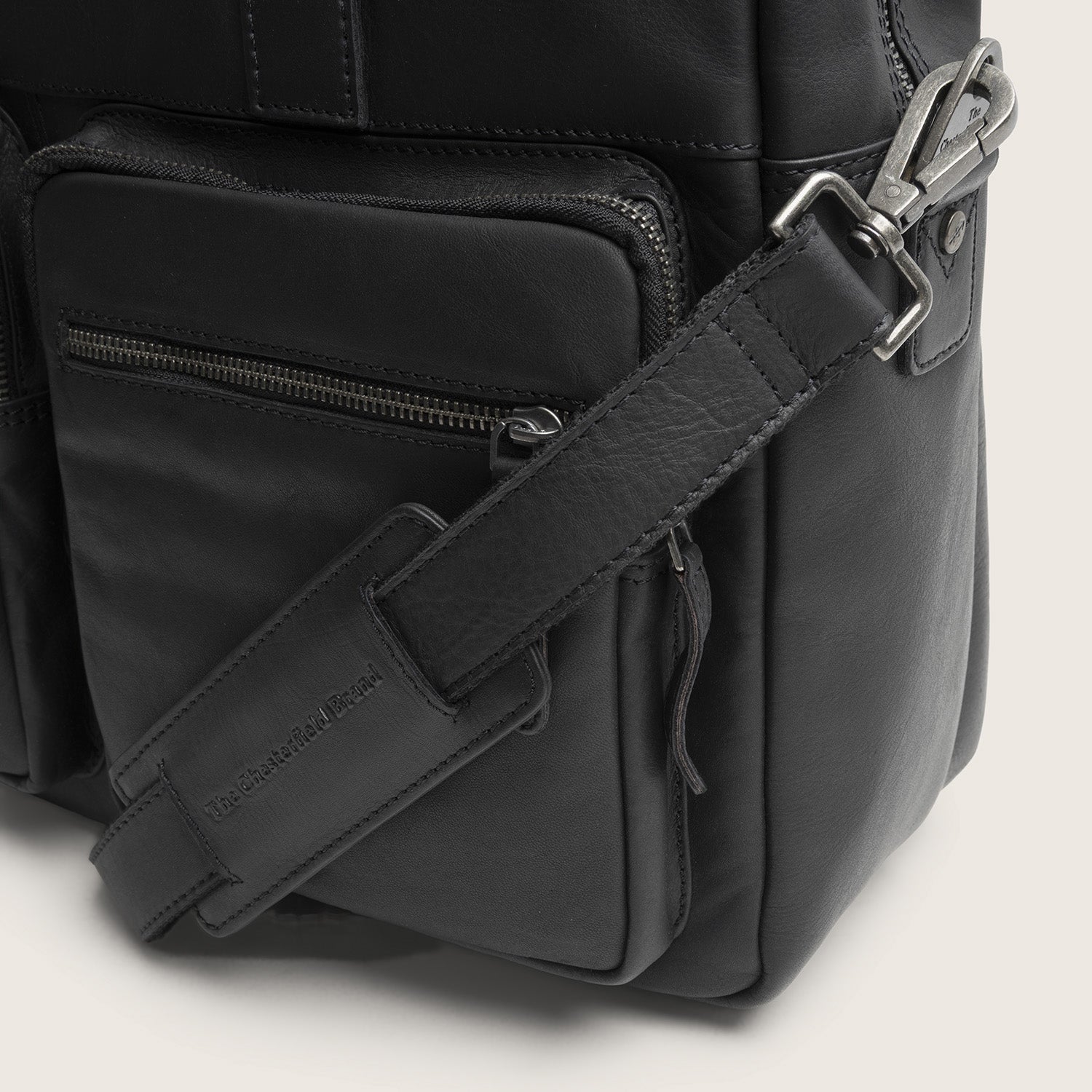 Leren Laptoptas Zwart Misha