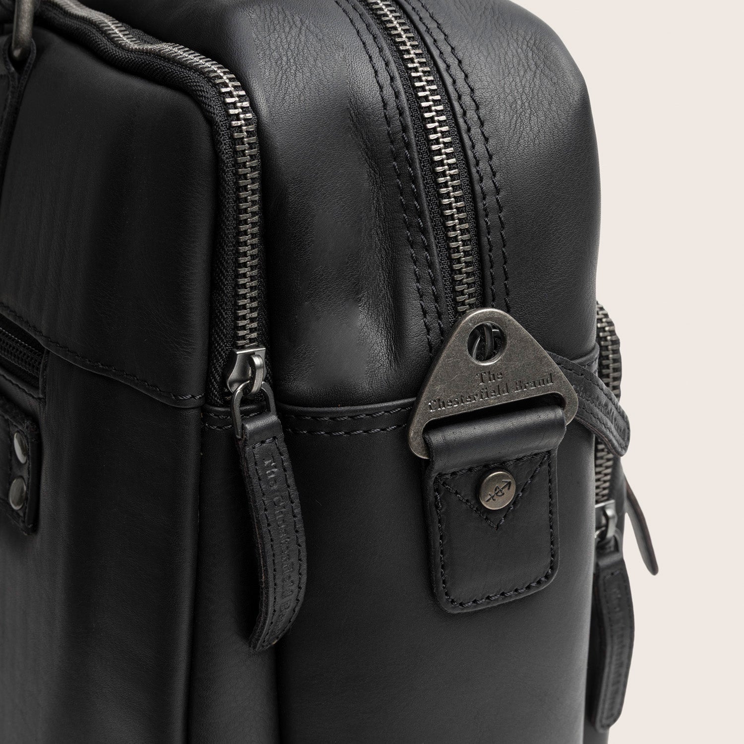 Leren Laptoptas Zwart Misha