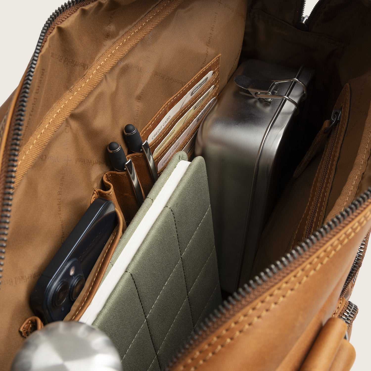 Leren Laptoptas Cognac Misha