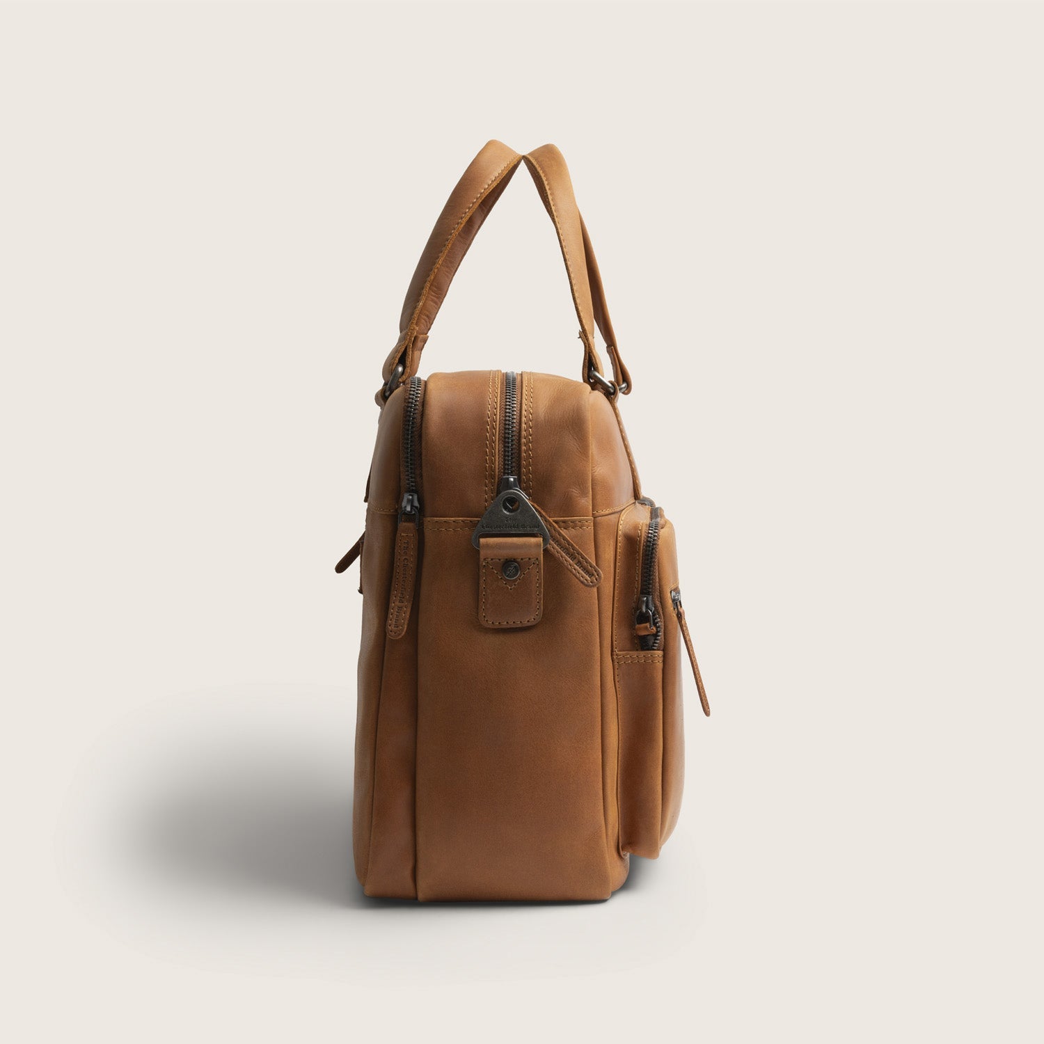 Leren Laptoptas Cognac Misha