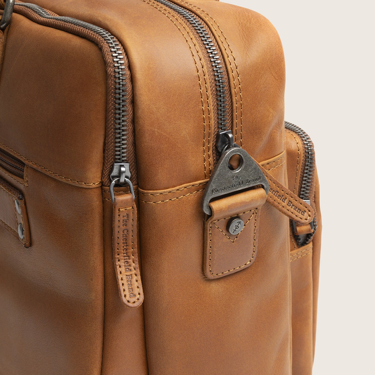 Leren Laptoptas Cognac Misha