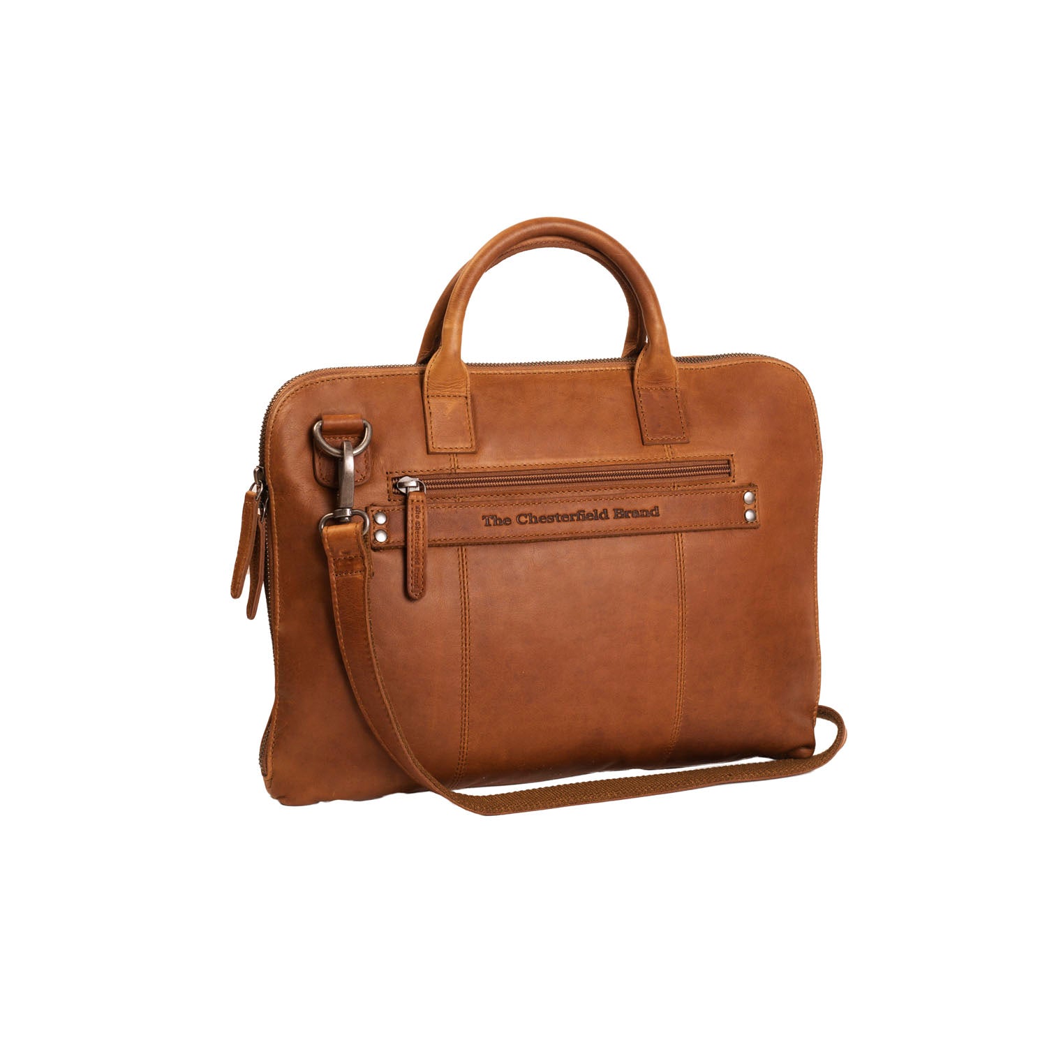 Leren Laptoptas - The Chesterfield Brand Harvey Cognac