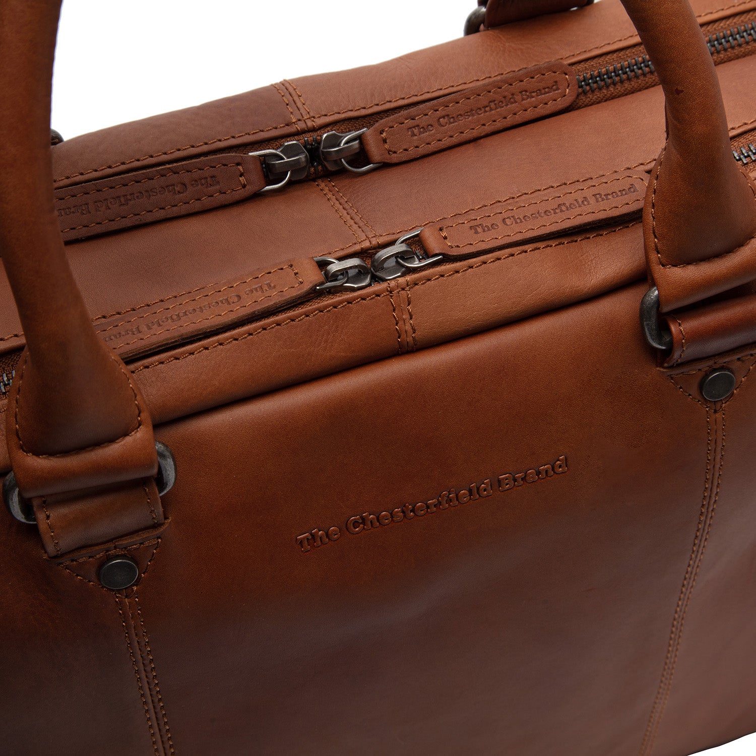 Leren Laptoptas - The Chesterfield Brand Boston Cognac