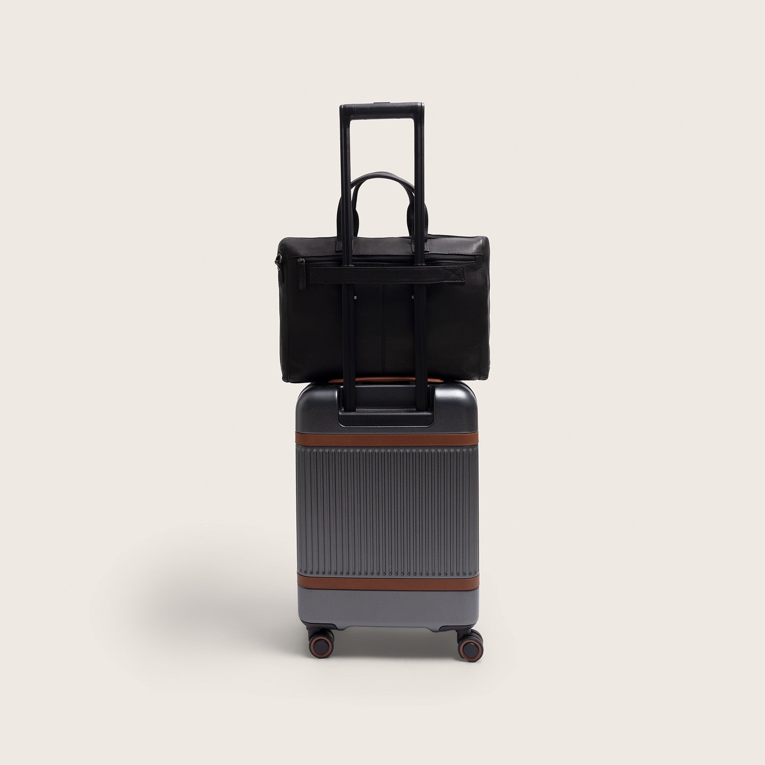 Leren Laptoptas Zwart Levanto