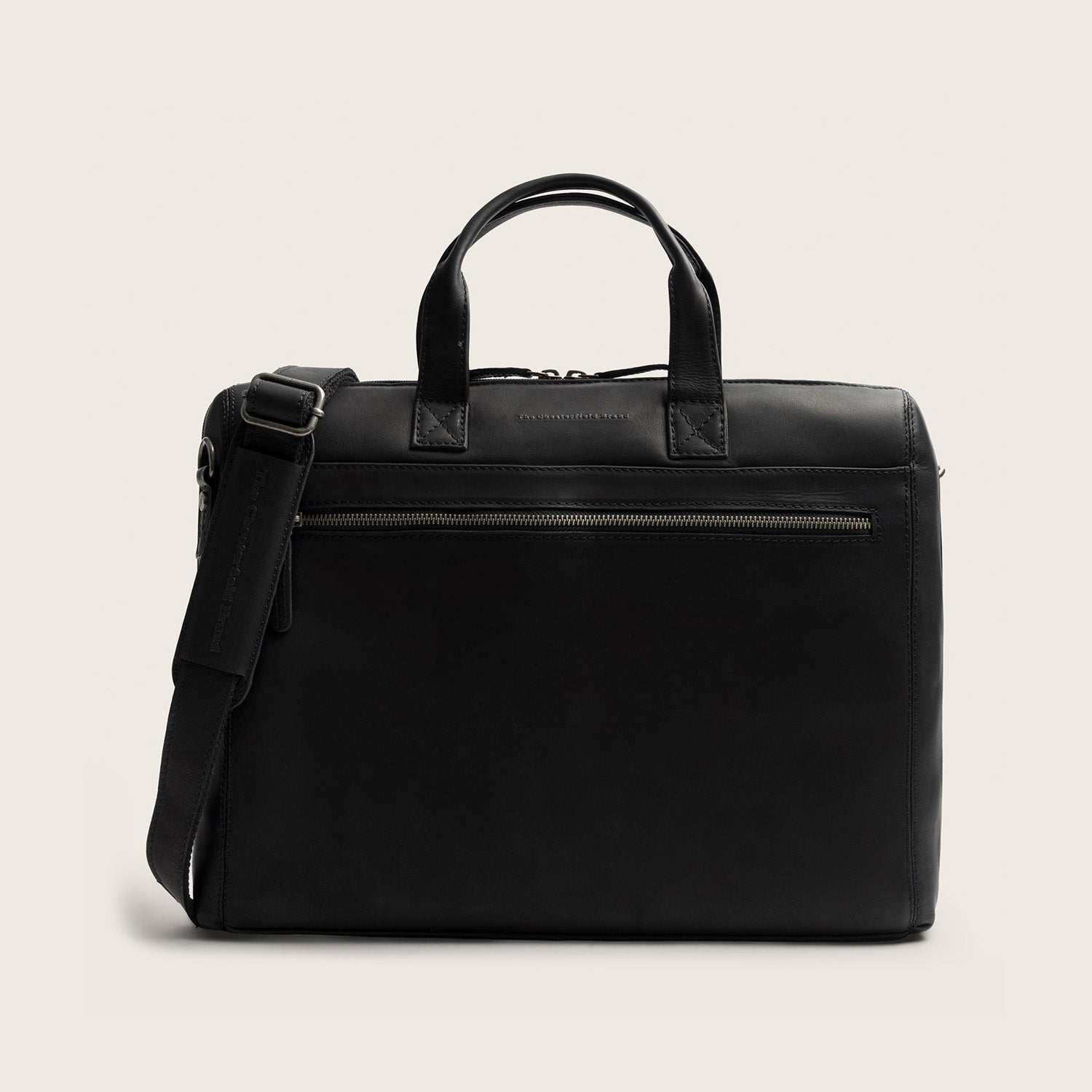 Leren Laptoptas Zwart Levanto