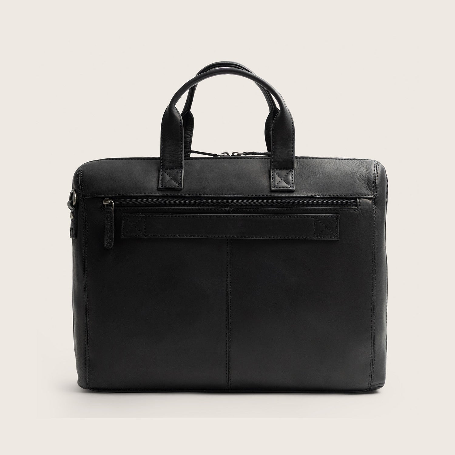 Leren Laptoptas Zwart Levanto