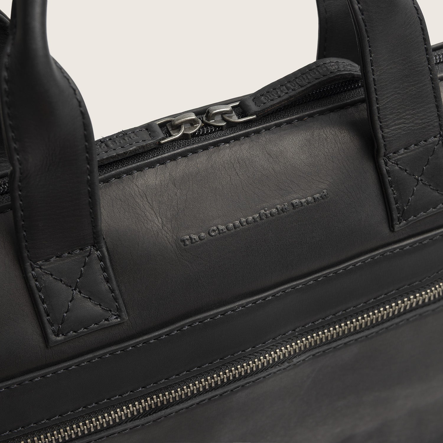 Leren Laptoptas Zwart Levanto