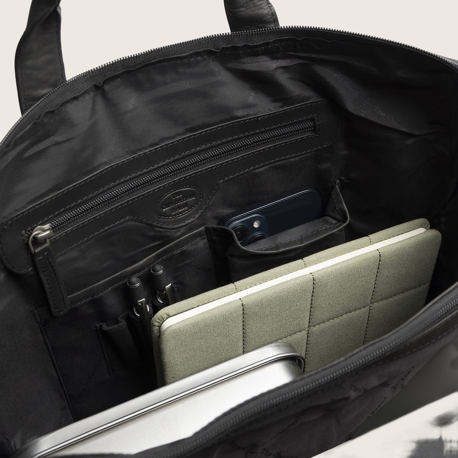 Leren Laptoptas Zwart Levanto
