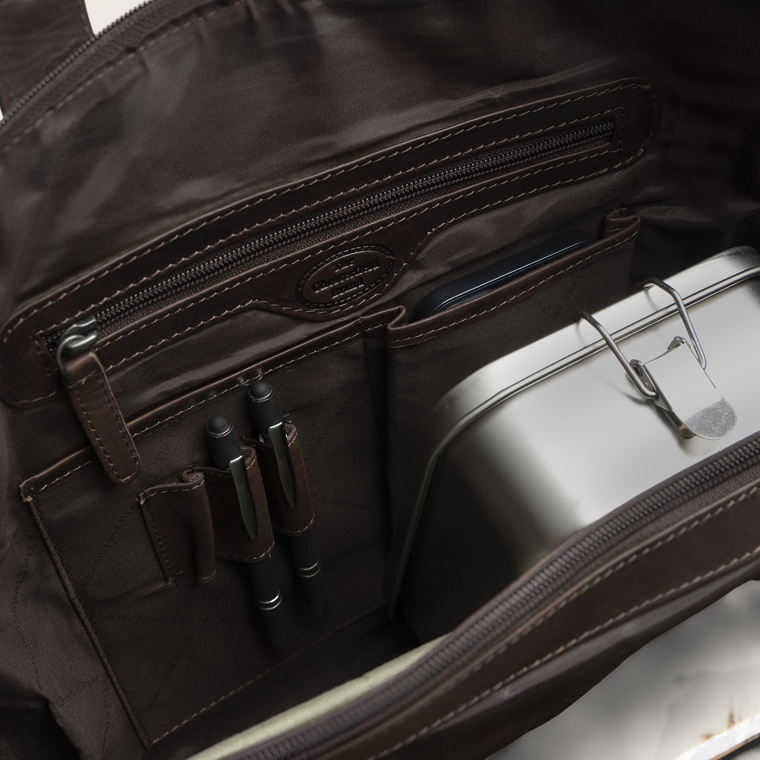 Leren Laptoptas Bruin Levanto