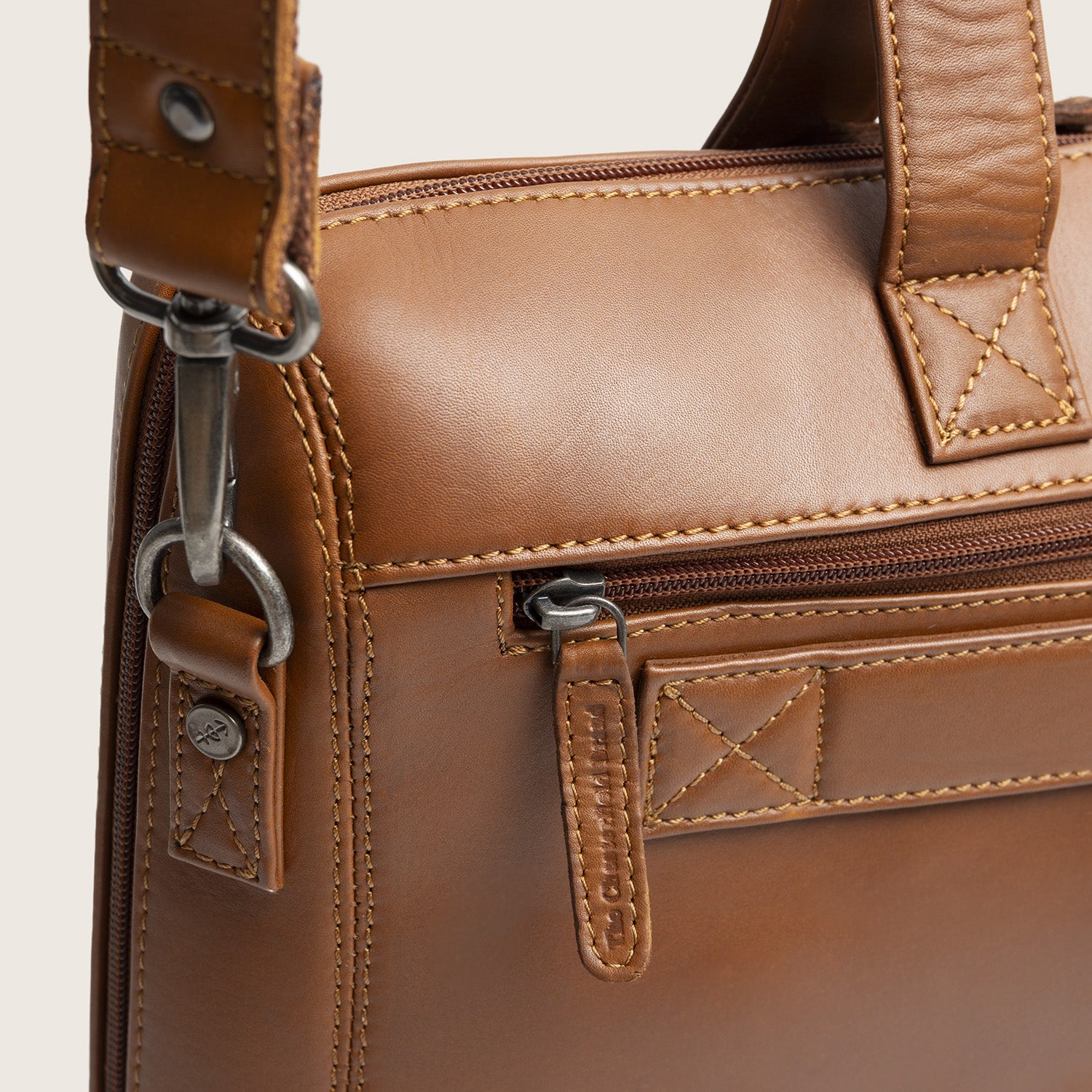 Leren Laptoptas Cognac Levanto