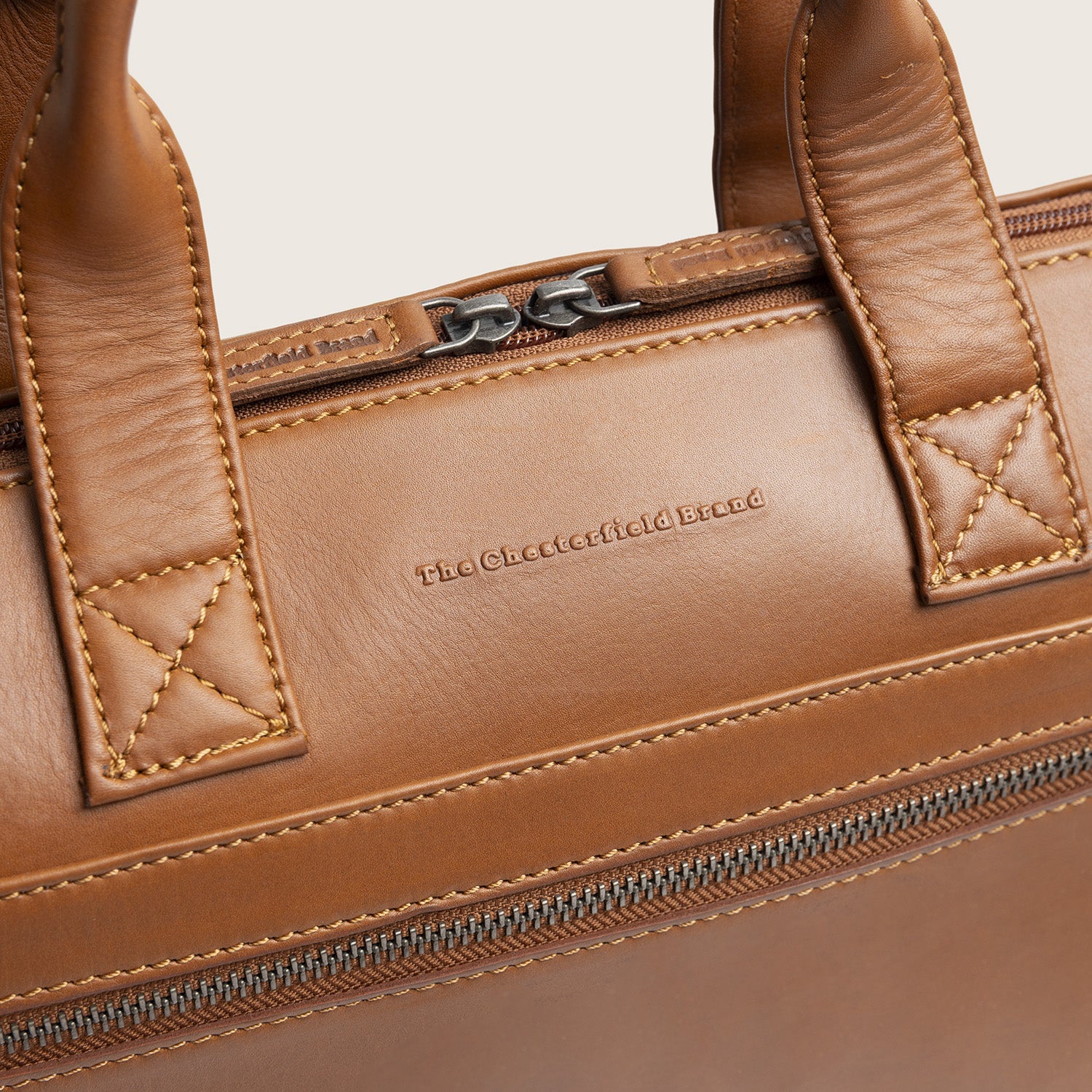 Leren Laptoptas Cognac Levanto