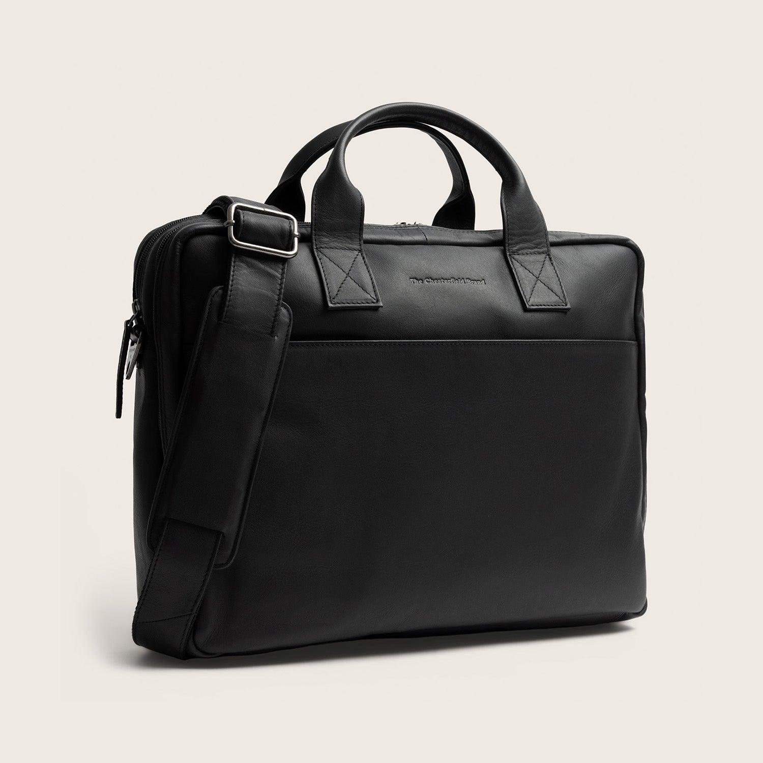Leren Laptoptas Zwart Frazer