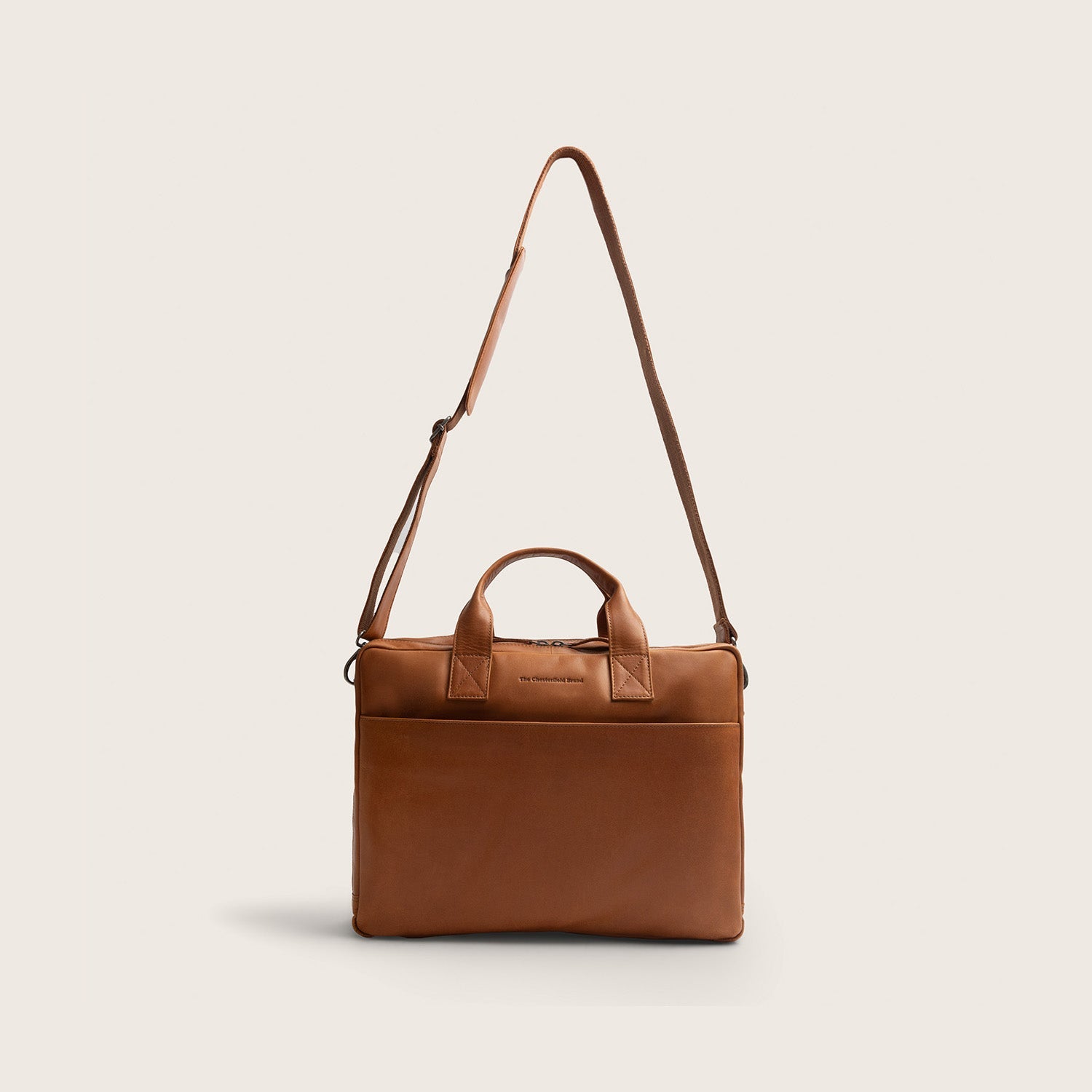 Leren Laptoptas Cognac Frazer