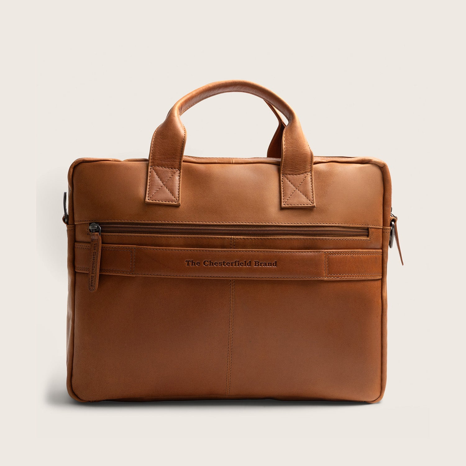 Leren Laptoptas Cognac Frazer