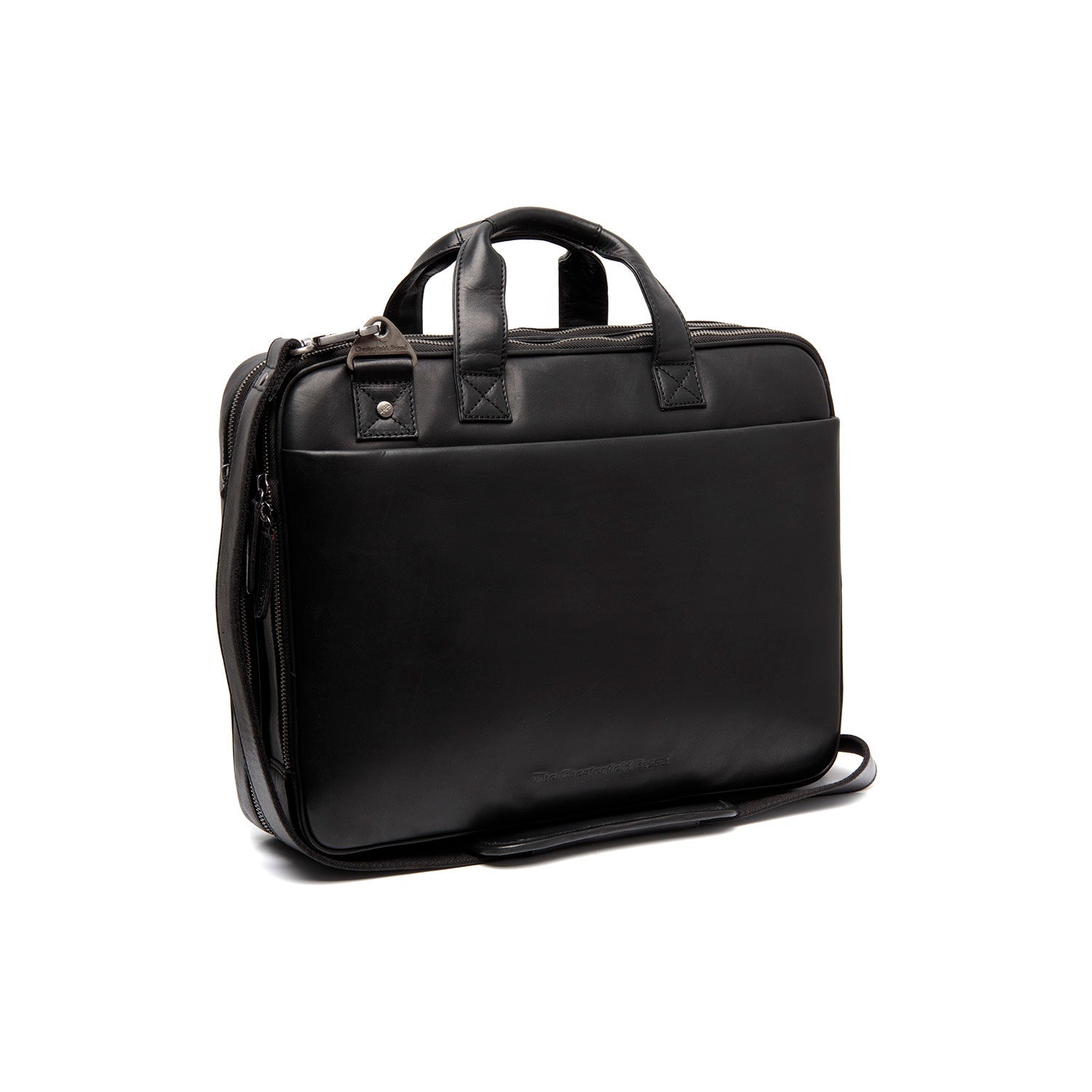 Leren Laptoptas Zwart Iseo