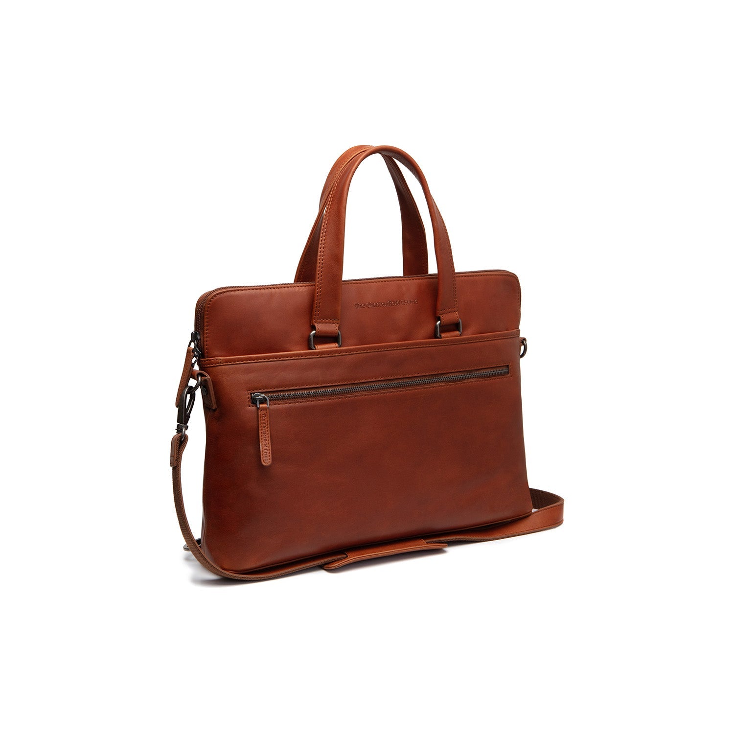 Leren Laptoptas Cognac Elvas