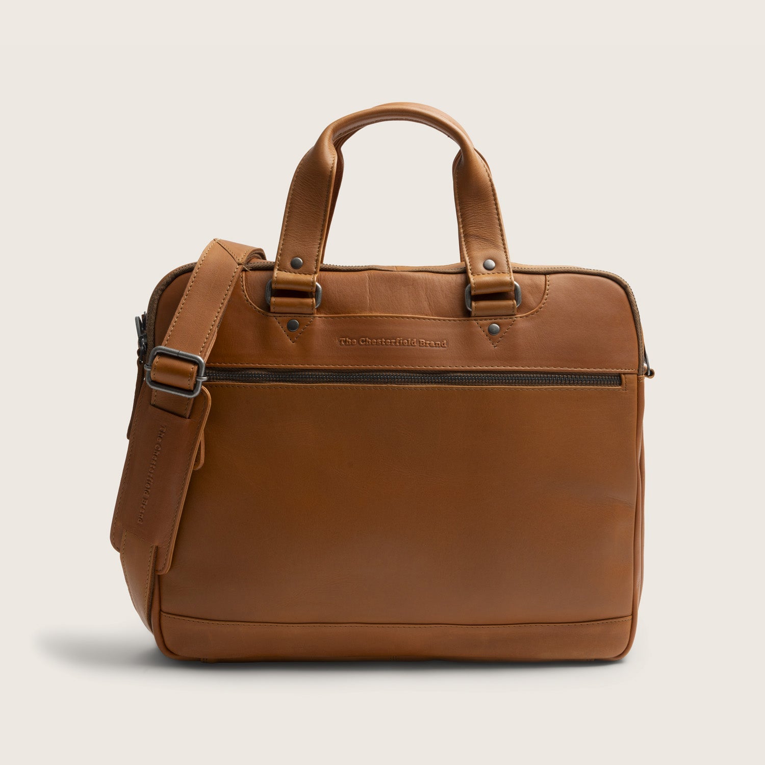 Leren Laptoptas Cognac Montara