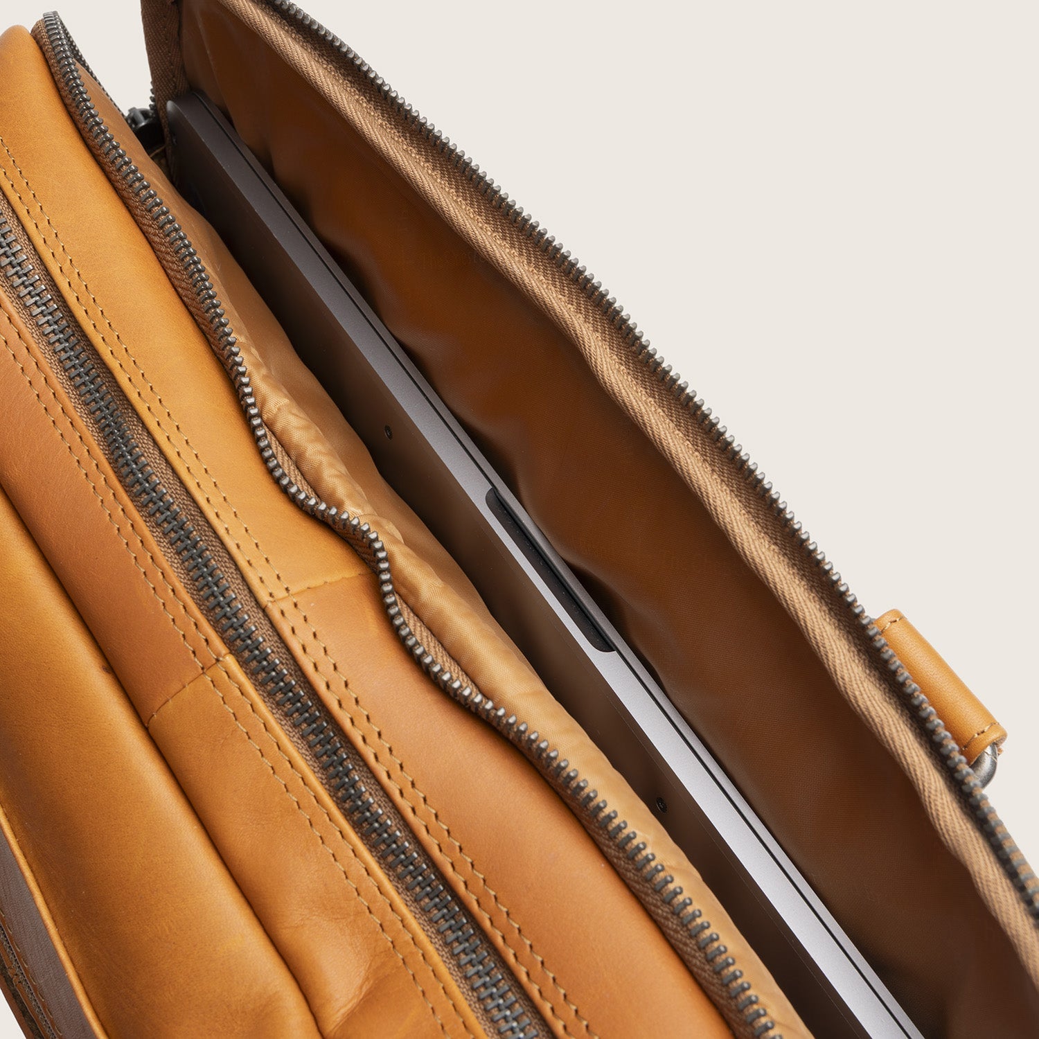 Leren Laptoptas Cognac Montara