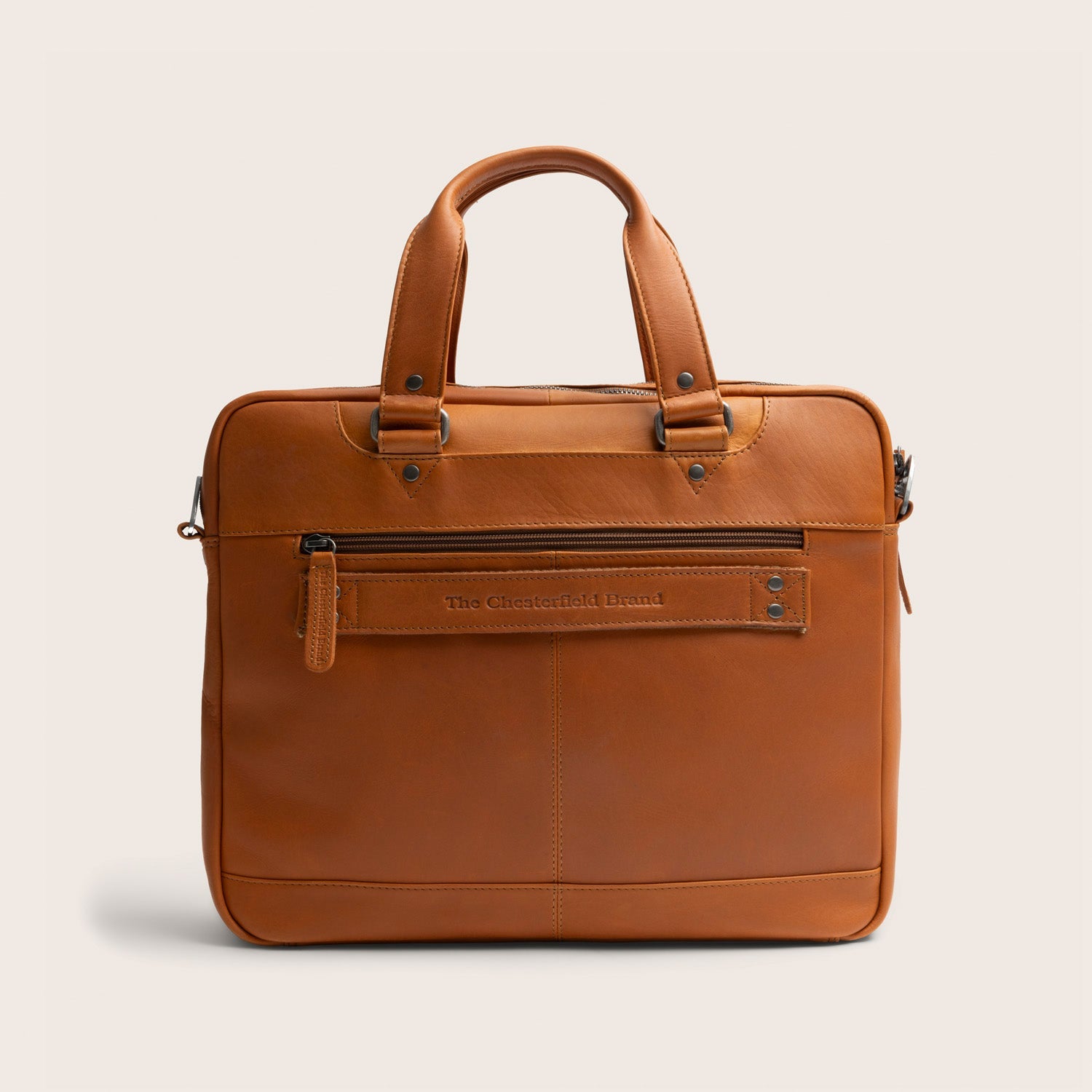 Leren Laptoptas Cognac Montara