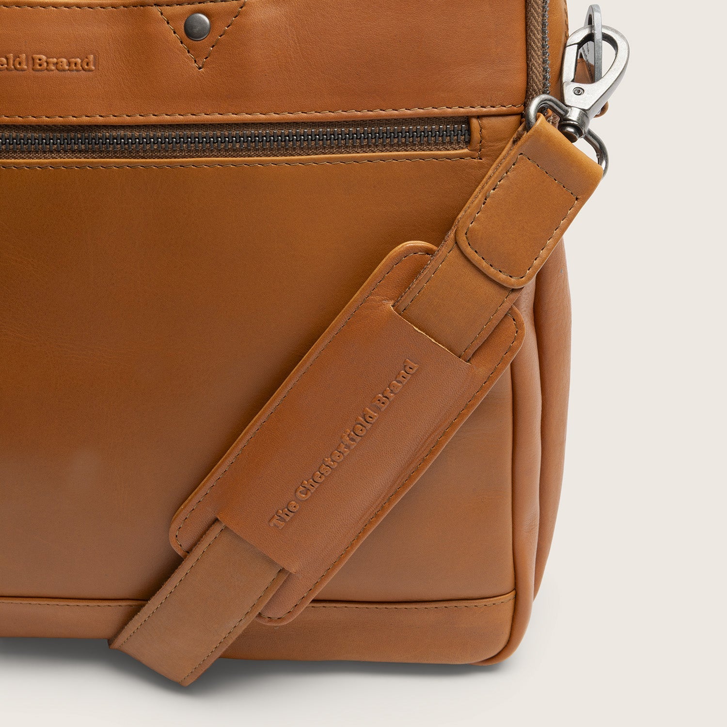 Leren Laptoptas Cognac Montara