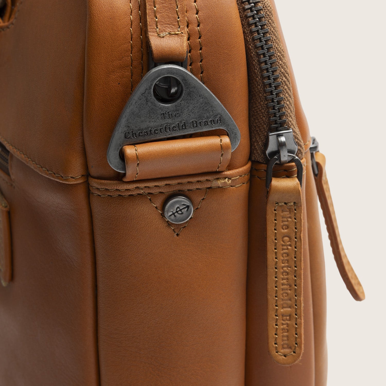 Leren Laptoptas Cognac Montara