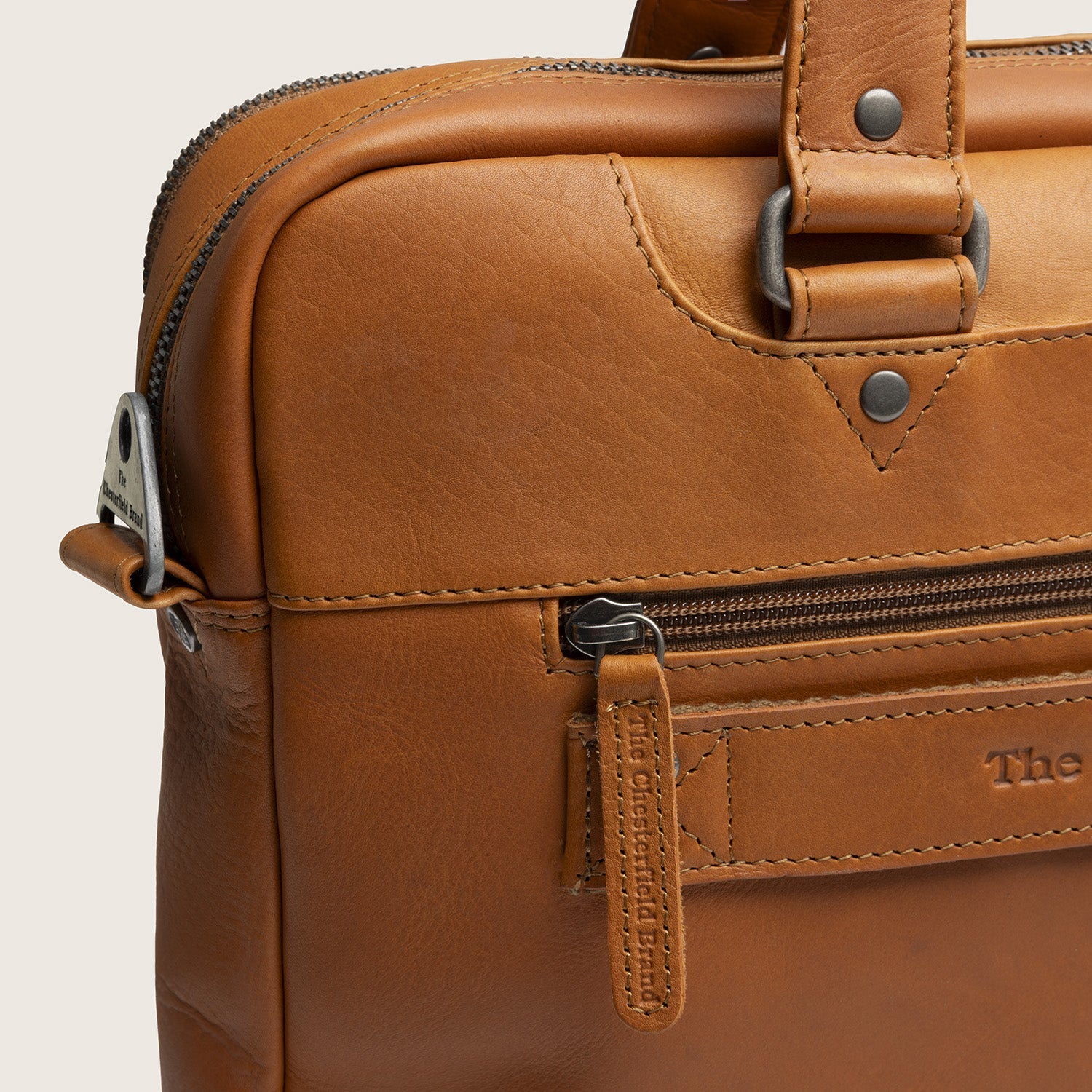 Leren Laptoptas Cognac Montara